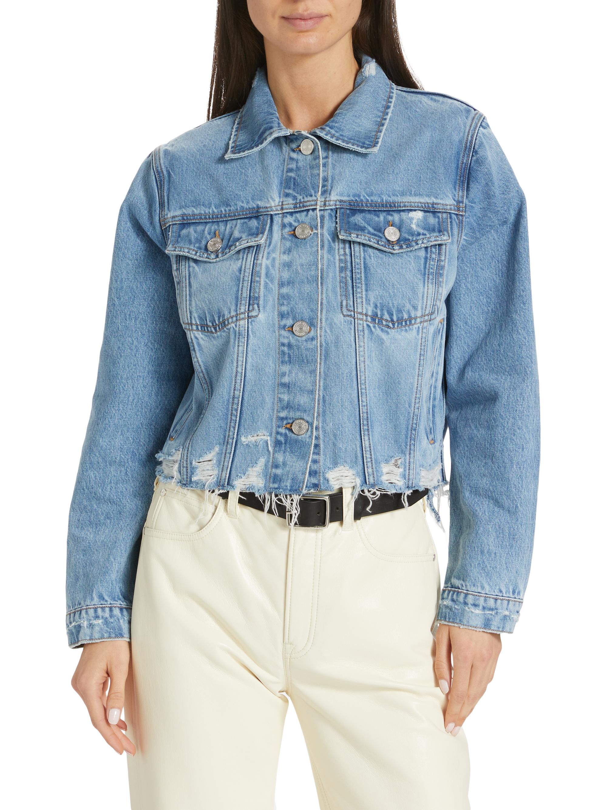 Frame Destroyed Vintage Denim Jacket | Saks Fifth Avenue