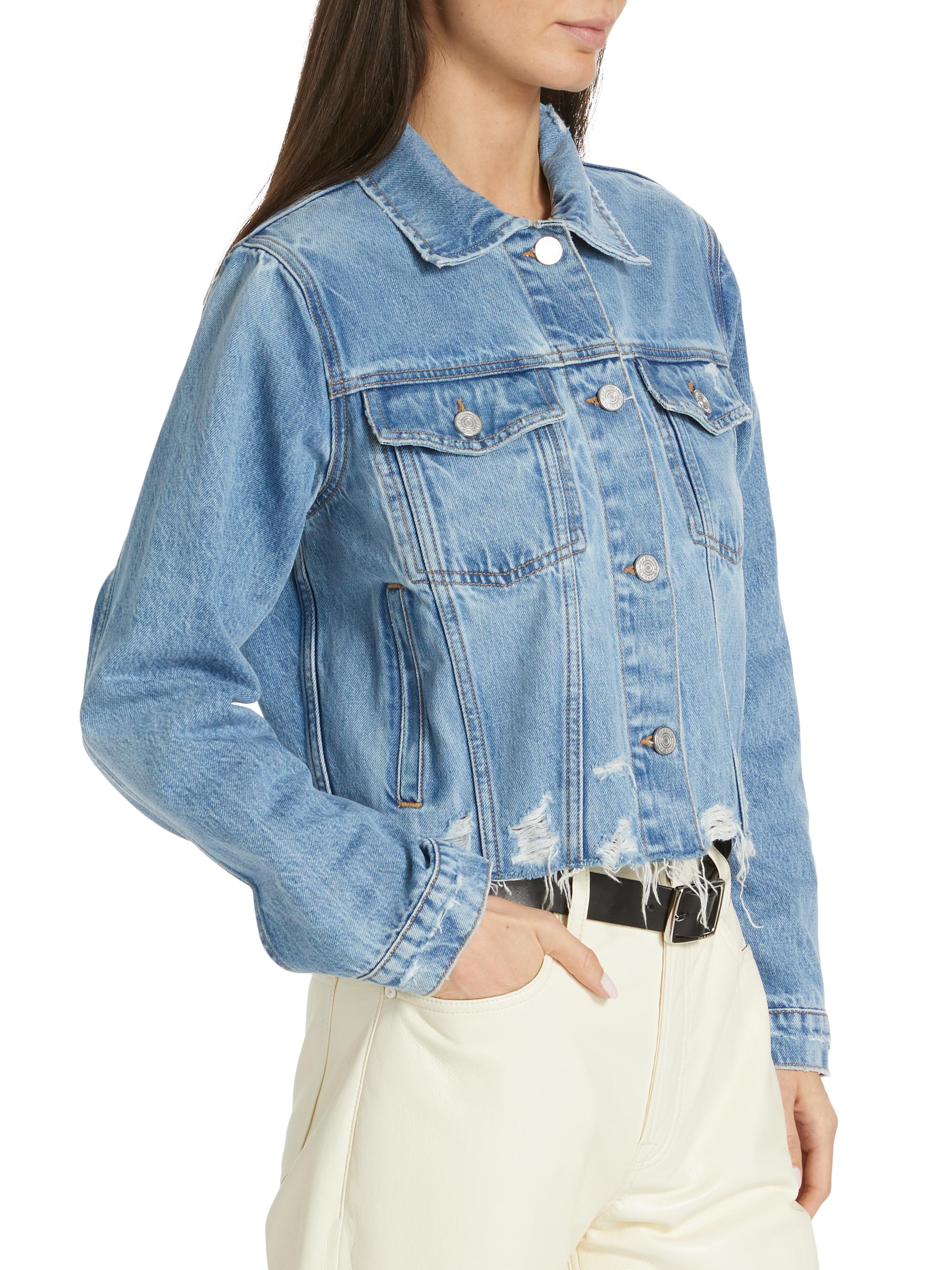 Frame Destroyed Vintage Denim Jacket | Saks Fifth Avenue