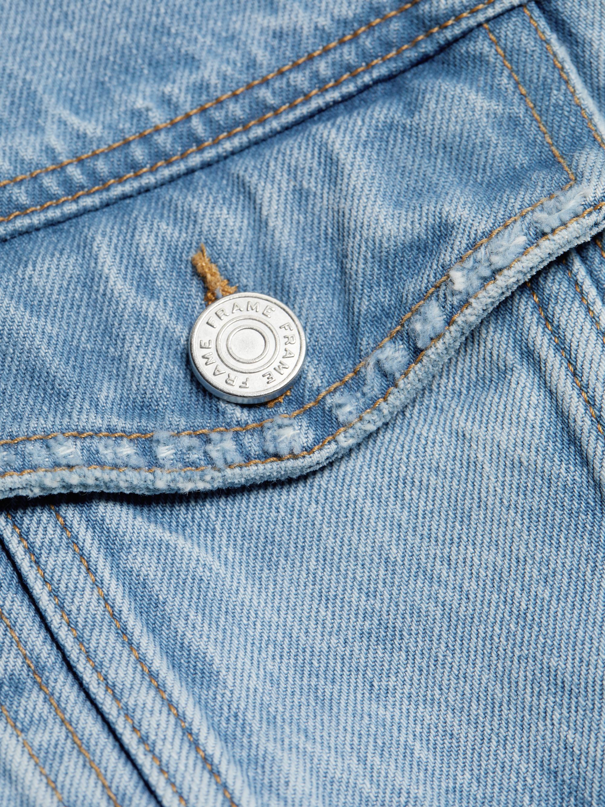 ジャケット・アウター CODA DESTROYED AGING OVERSIZED DENIM Frame Destroyed Vintage Denim Jacket | Saks Fifth Avenue