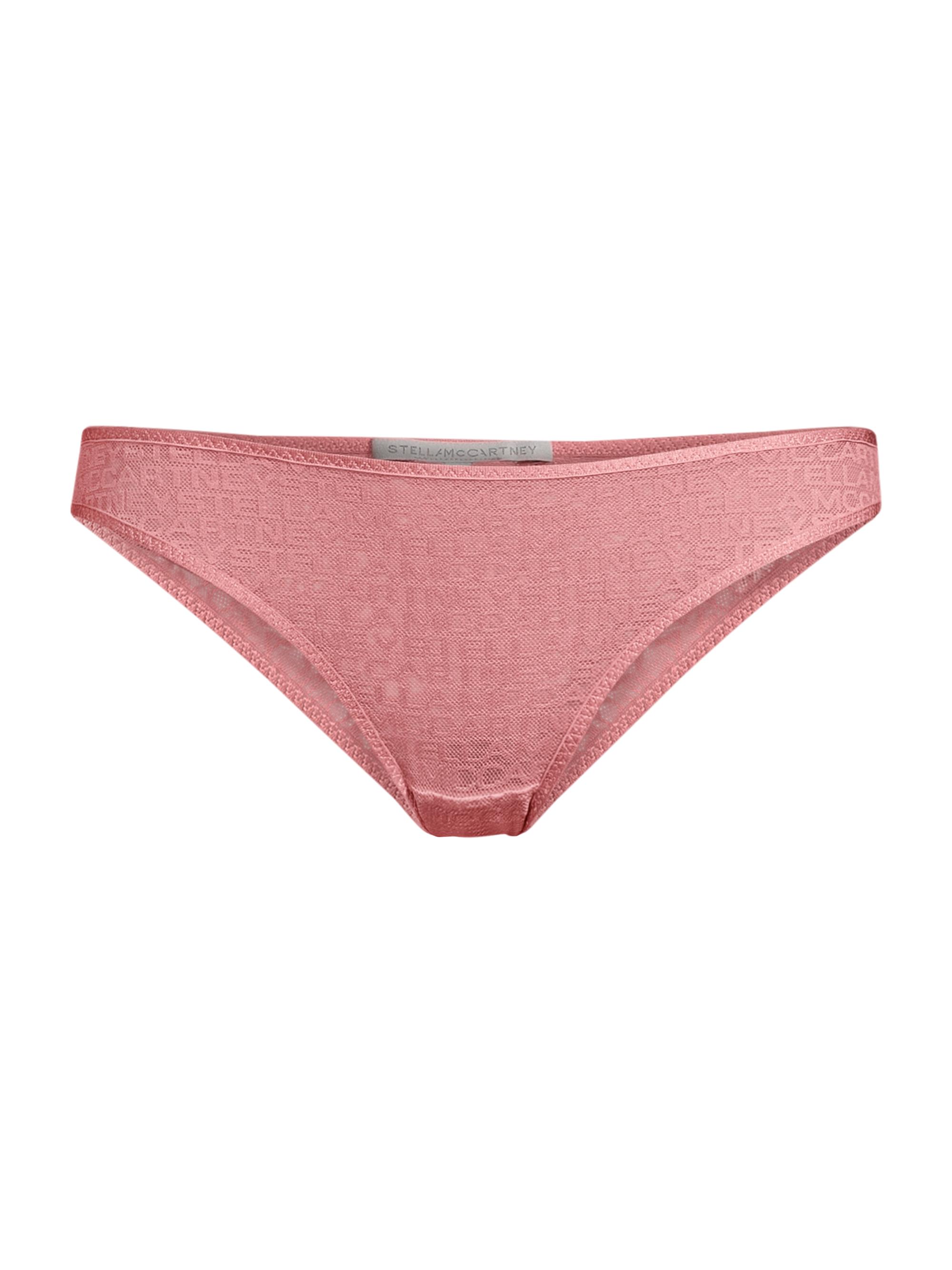 Stella McCartney Lingerie Women's Monogram Mesh Bikini Brief - Blusher