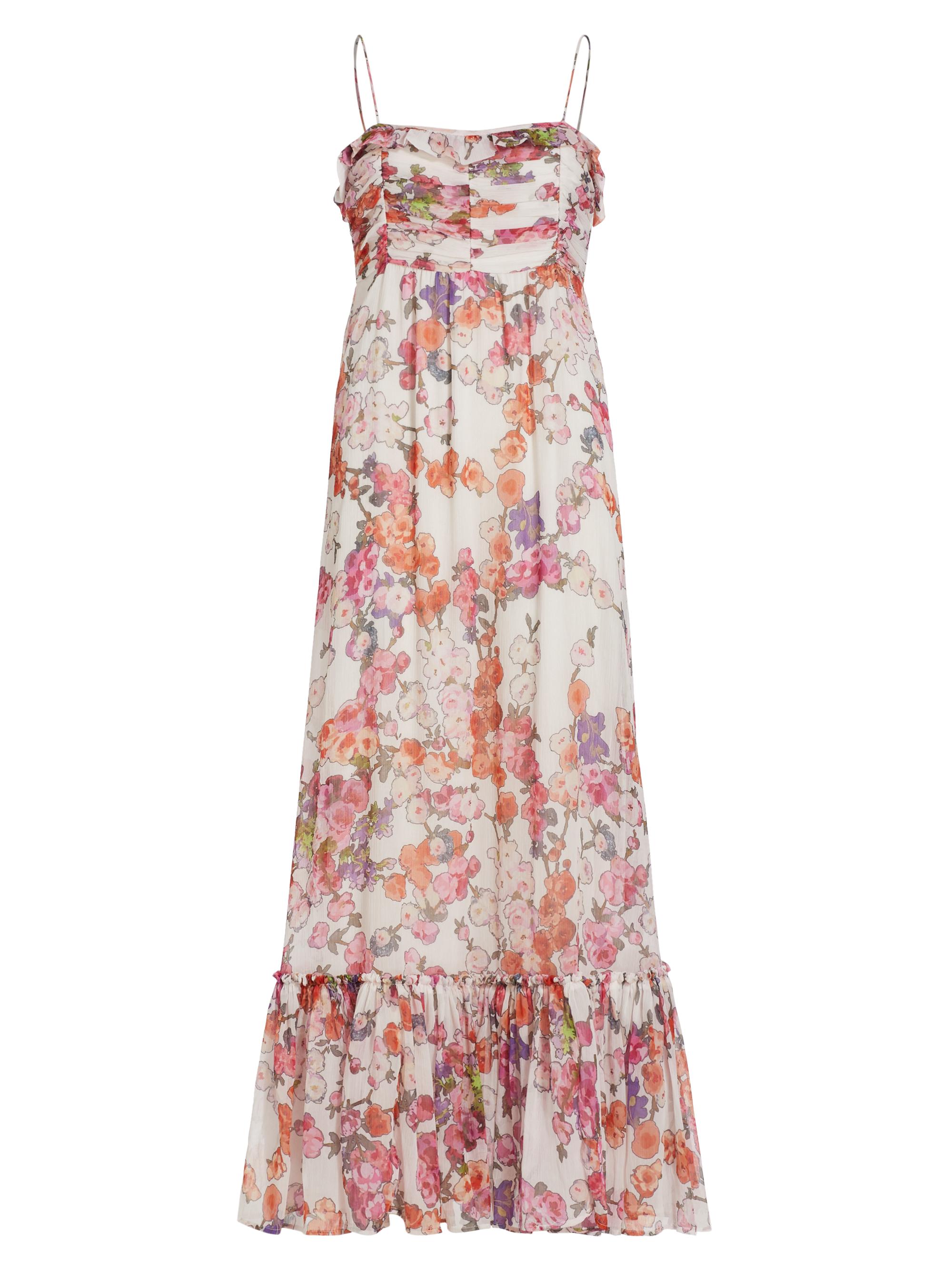 byTiMo Women's Floral Single-Tiered Maxi Dress - Off White Poppy