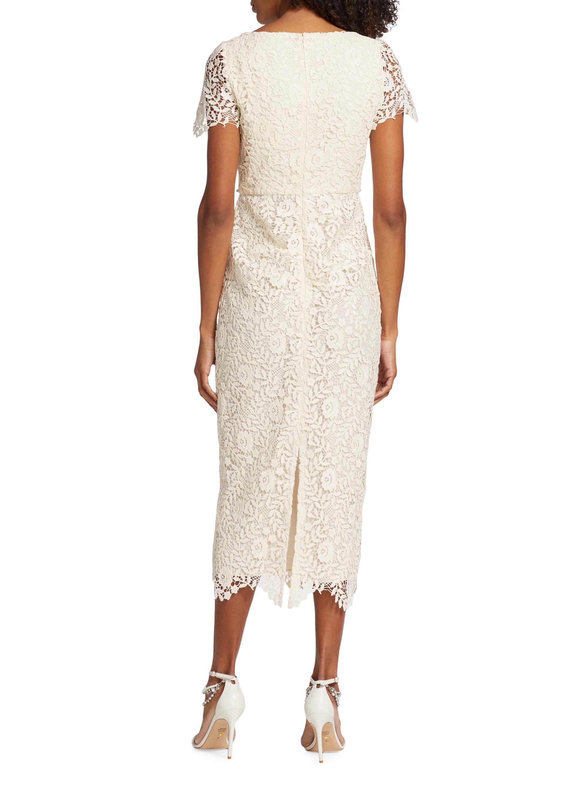 Self-Portrait Lace & Crystal Midi-Dress | Saks Fifth Avenue