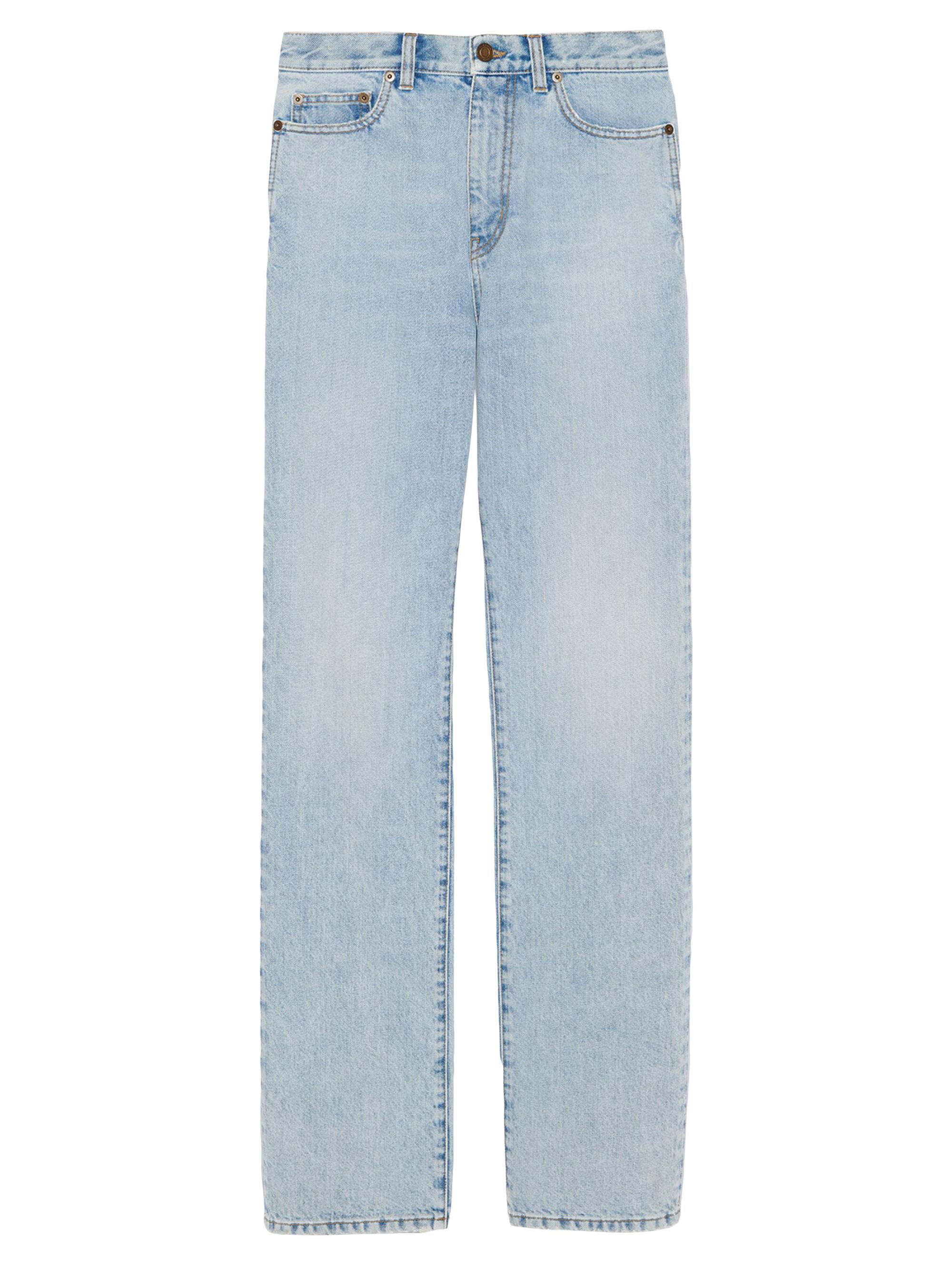 Saint Laurent Women's Janice Jeans in Clear Denim - Clear Sky Blue
