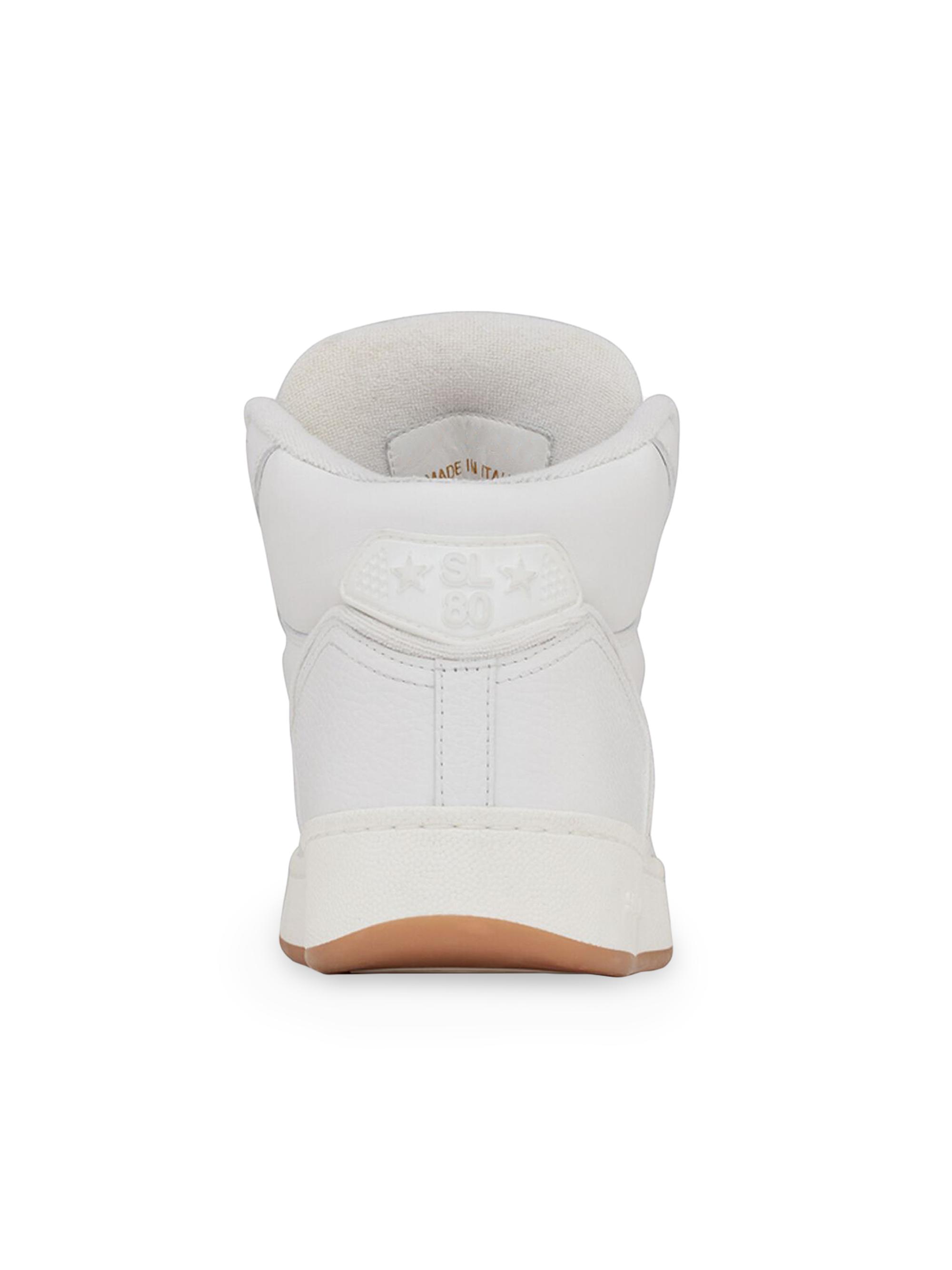 Saint Laurent Sl 80 Mid-top Sneakers in Smooth and Grained 