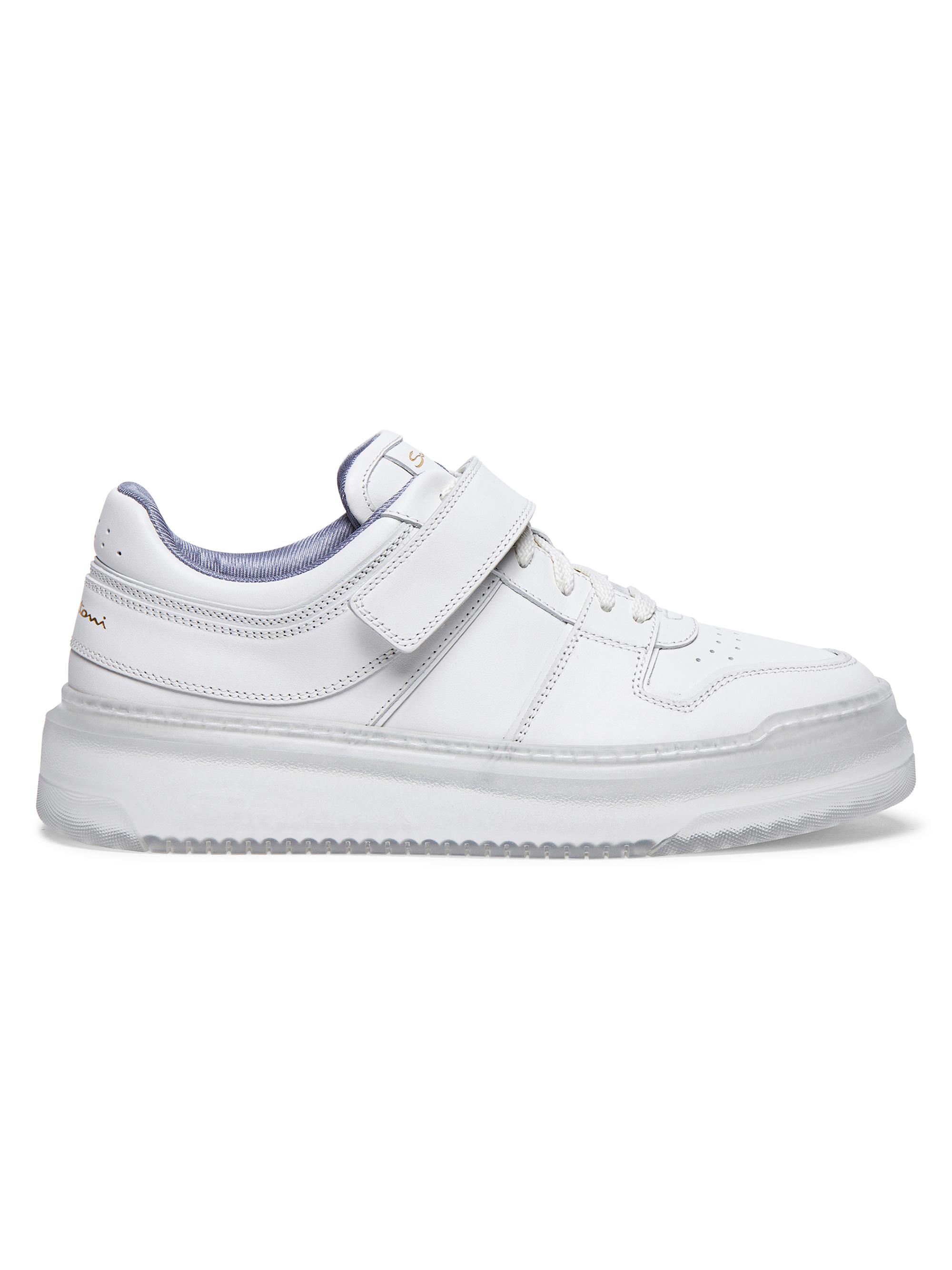 Santoni Women's Leather Low-Top Sneakers - White