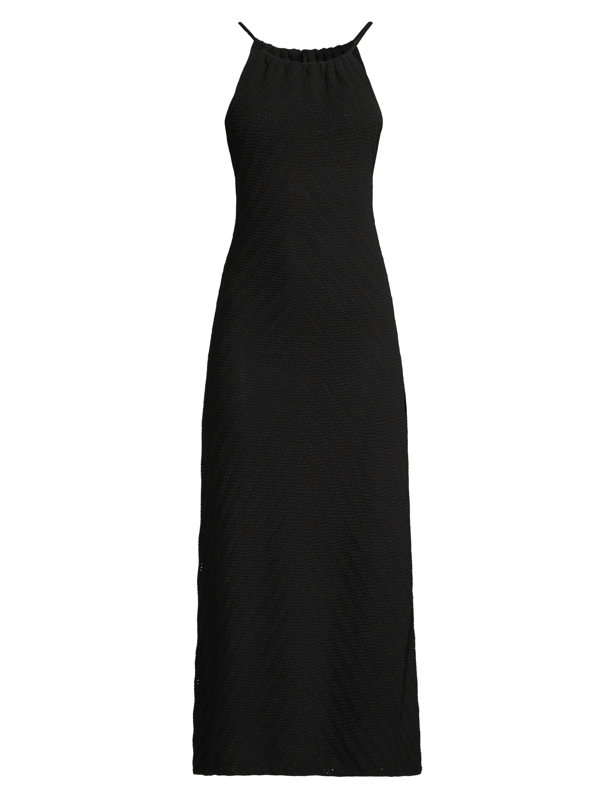 Emporio Armani Women's Crochet Halter Maxi Dress - Black