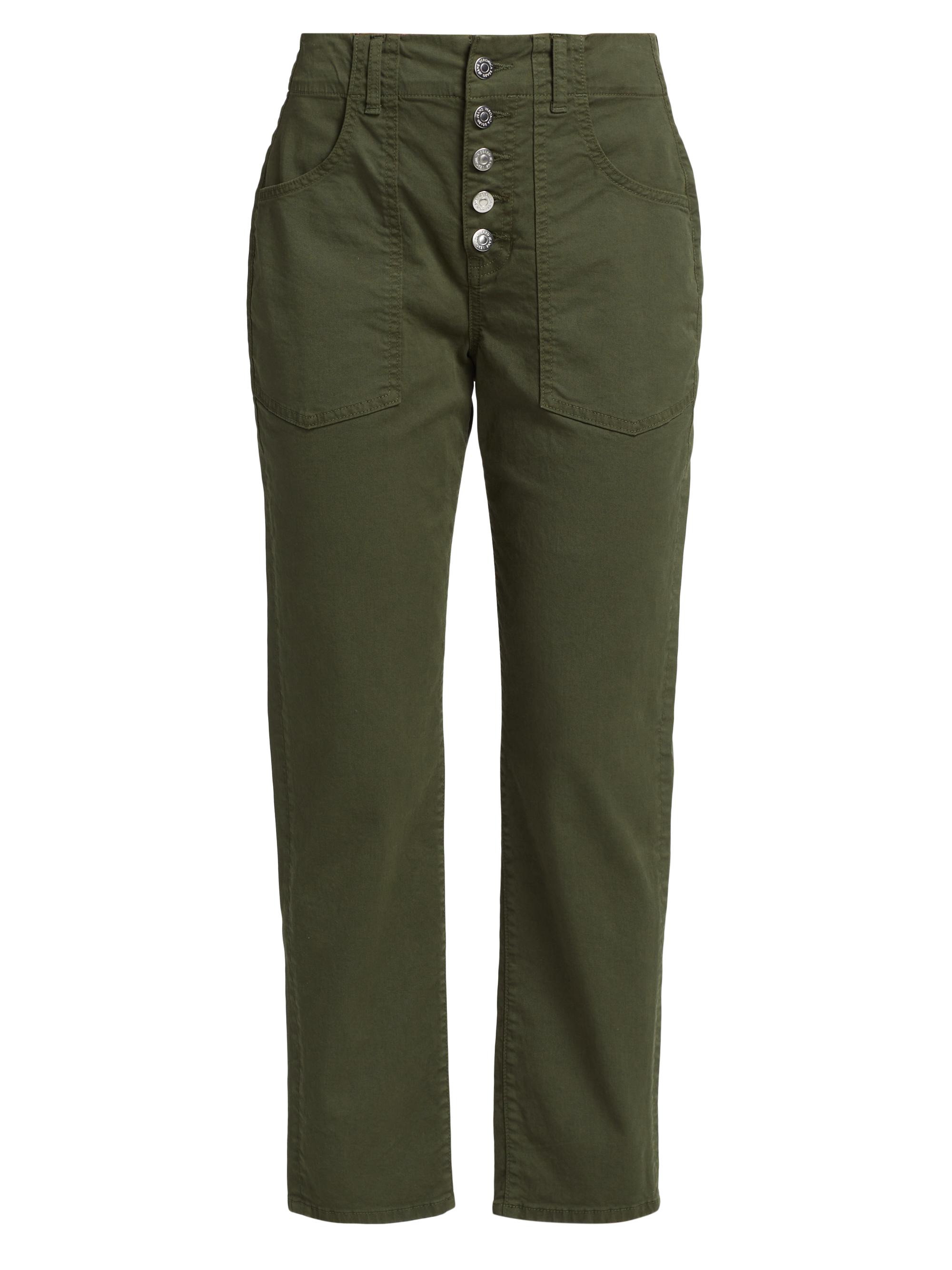 Veronica Beard Women's Arya Cargo Straight-Leg Pants - Army Green