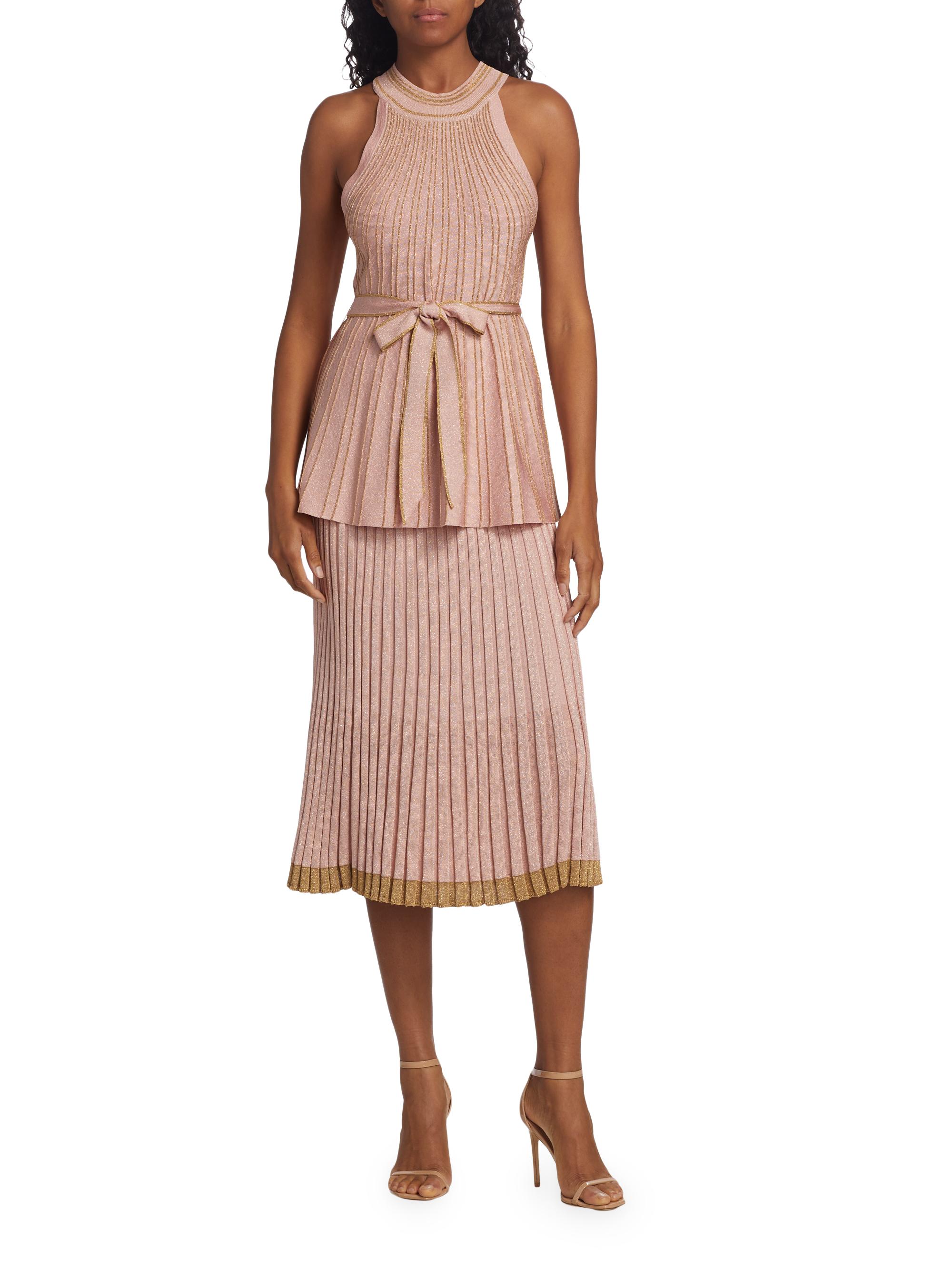 flower satin halter dress in champagne self-portrait - Champagne Satin Flower Maxi Dress main image 1