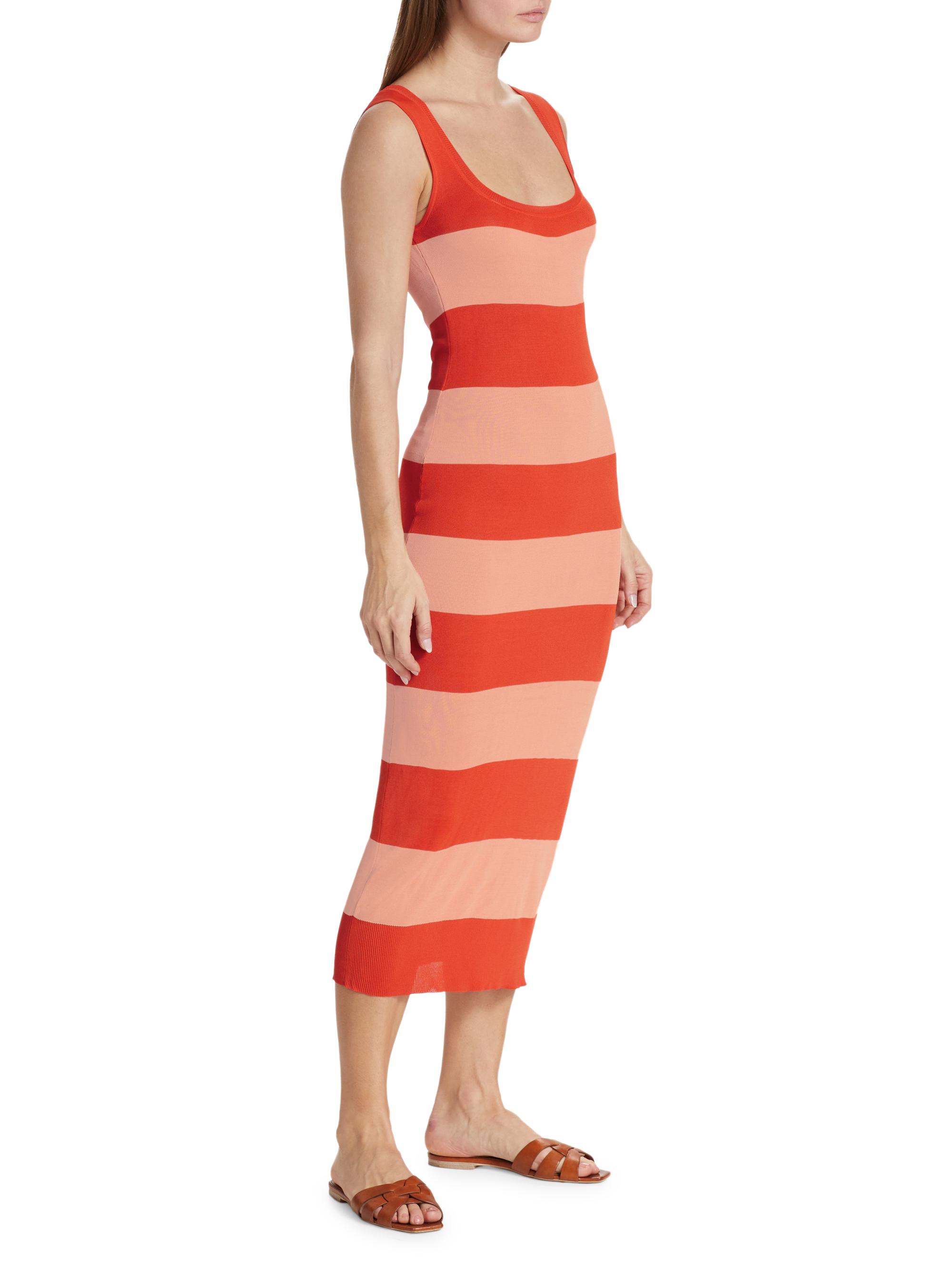 knee length dresses for ladies Zimmermann Daylight Twist Midi Dress | Cream/Black