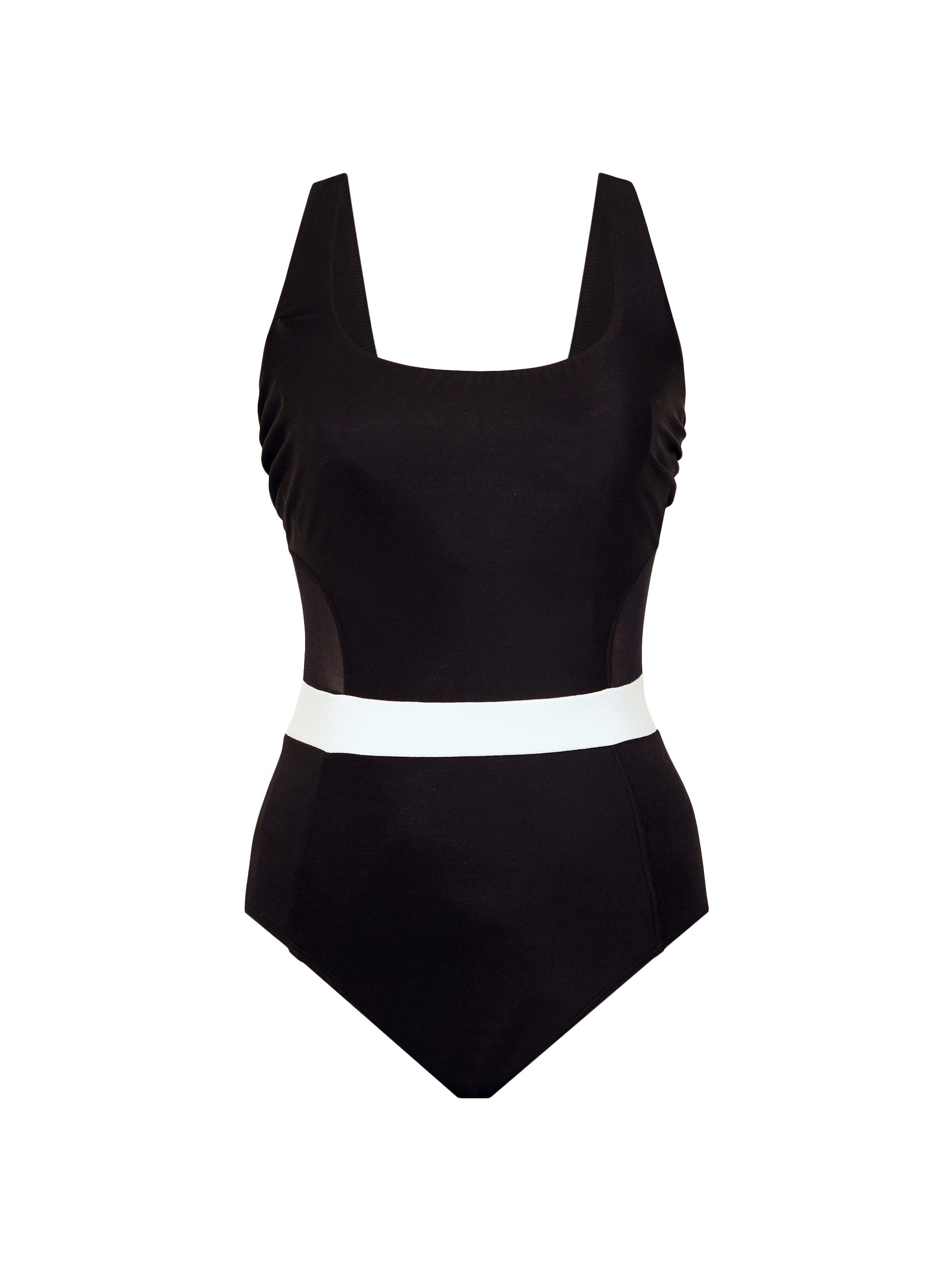 Miraclesuit Swim Women's Spectra Somerland One-Piece Swimsuit - Black White