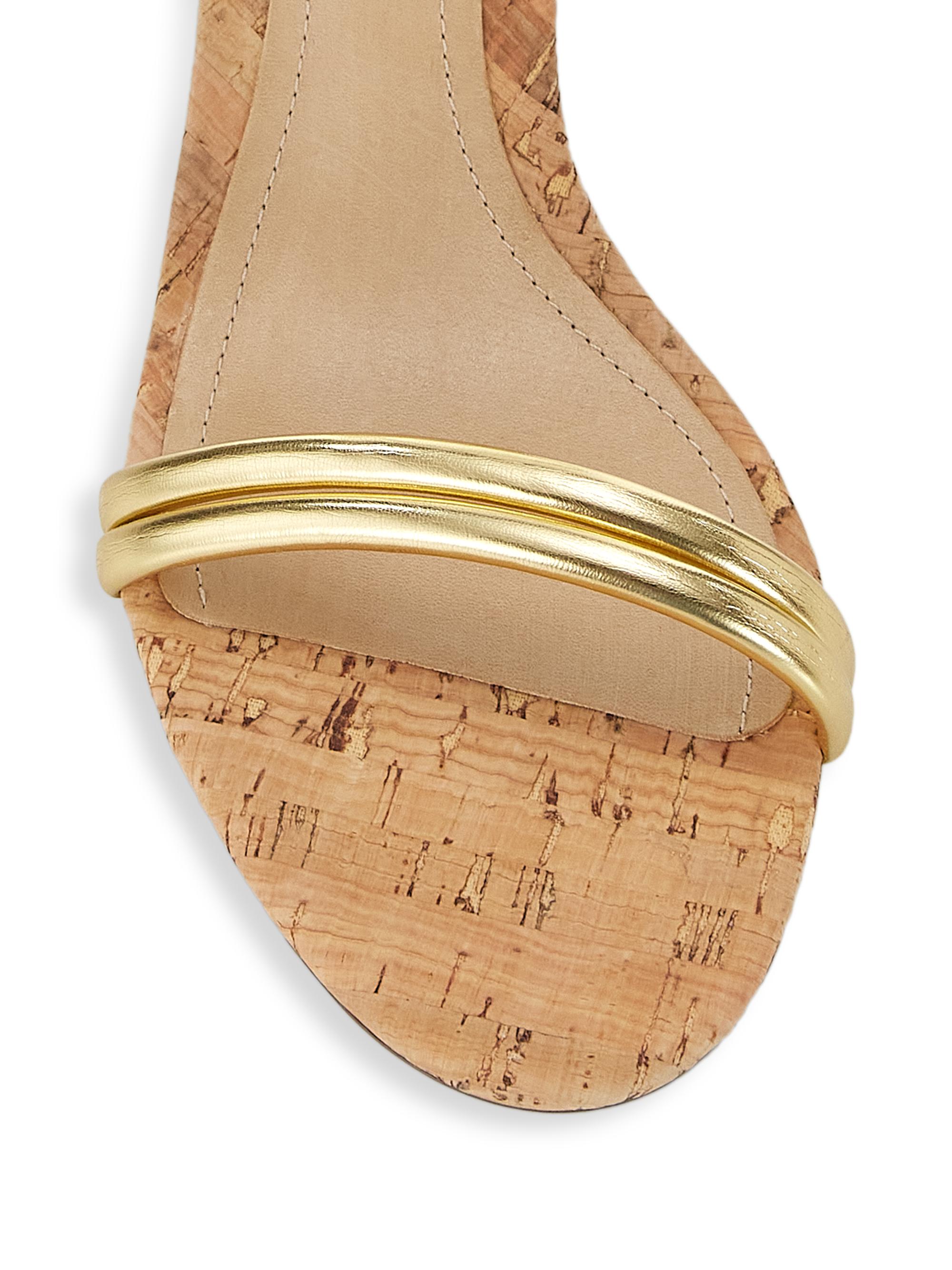 砂金 約3g Schutz Gimenez 60MM Metallic Block-Heel Sandals | Saks Fifth Avenue