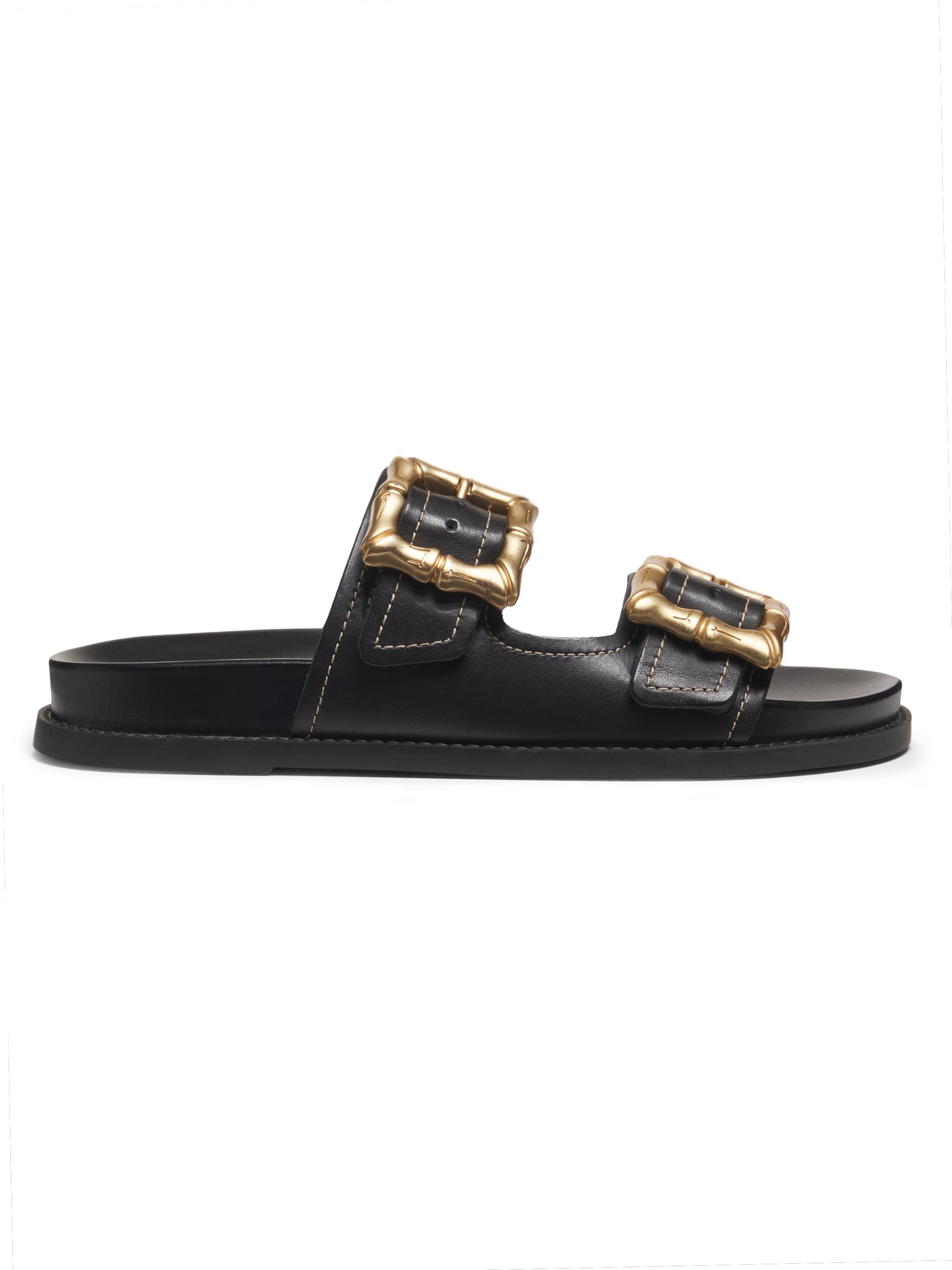 Schutz Women's Enola Sporty Leather Sandals - Black