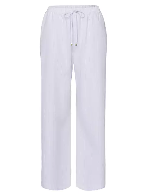 Shop Hanro Sleep & Lounge Cotton Striped Pants | Saks Fifth Avenue
