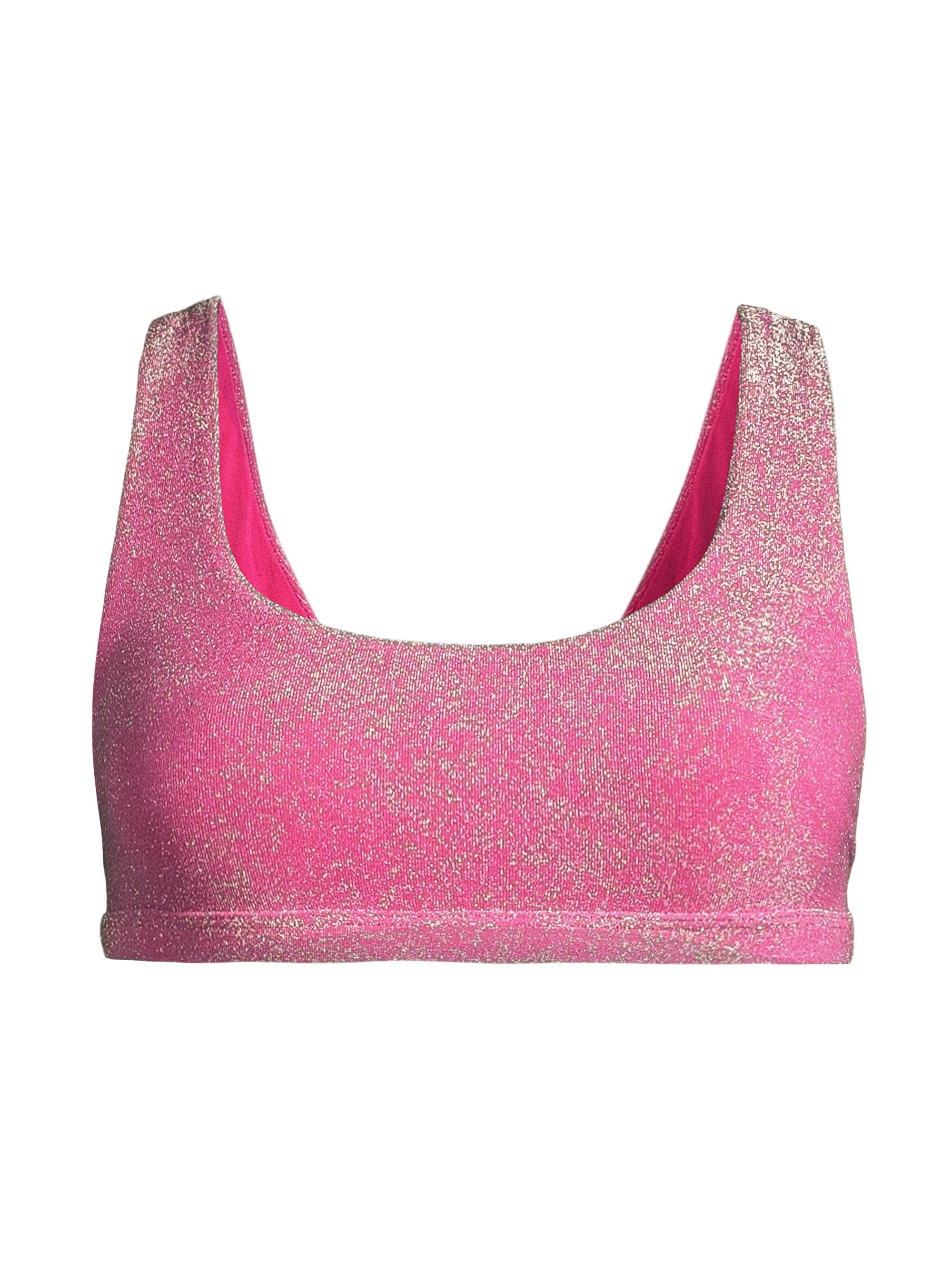 Beach Riot Women's Peyton Glittery Bikini Top - Fuchsia Purple