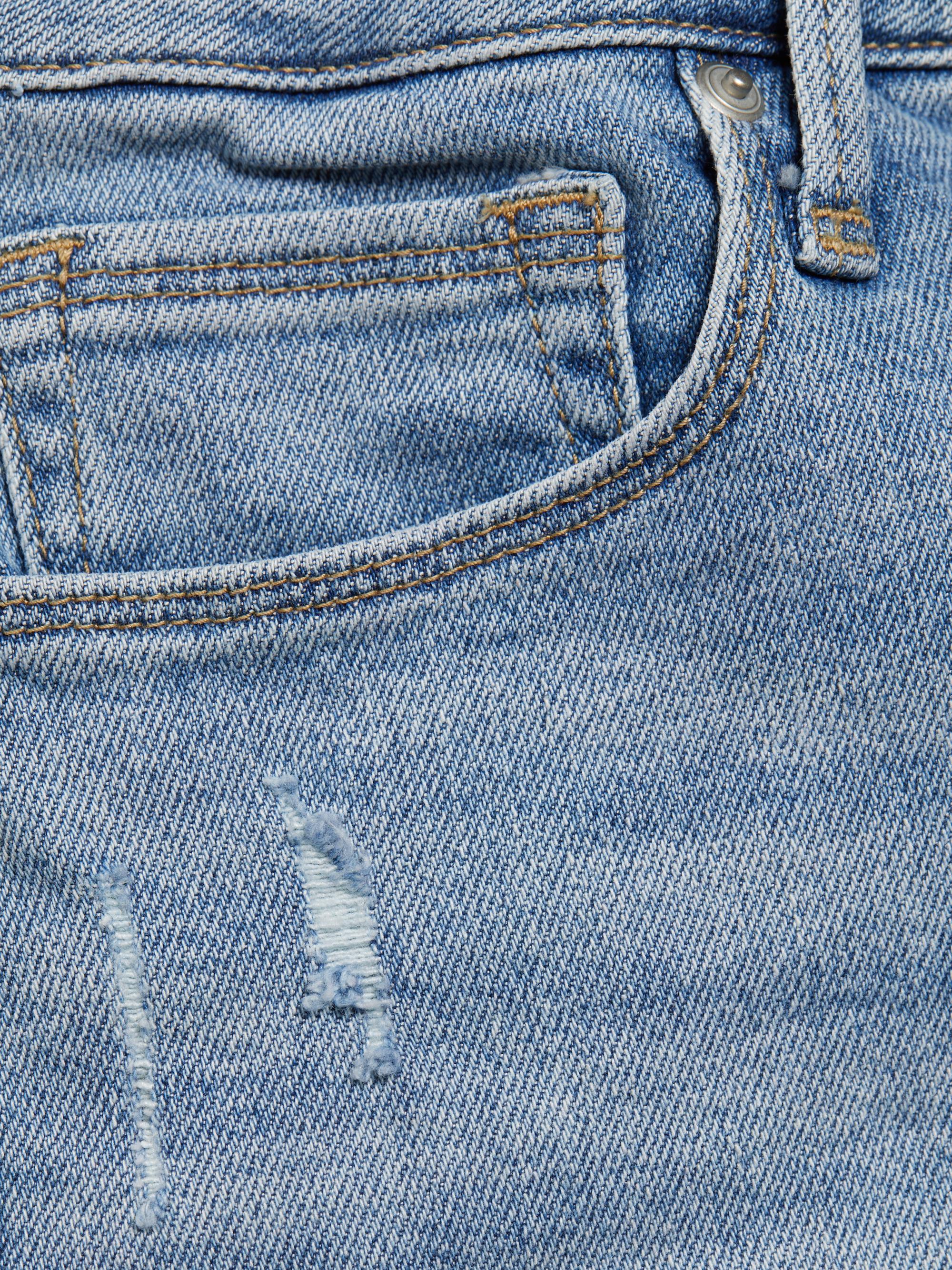 Good American Good Curve Distressed Denim Shorts | Saks Fifth Avenue