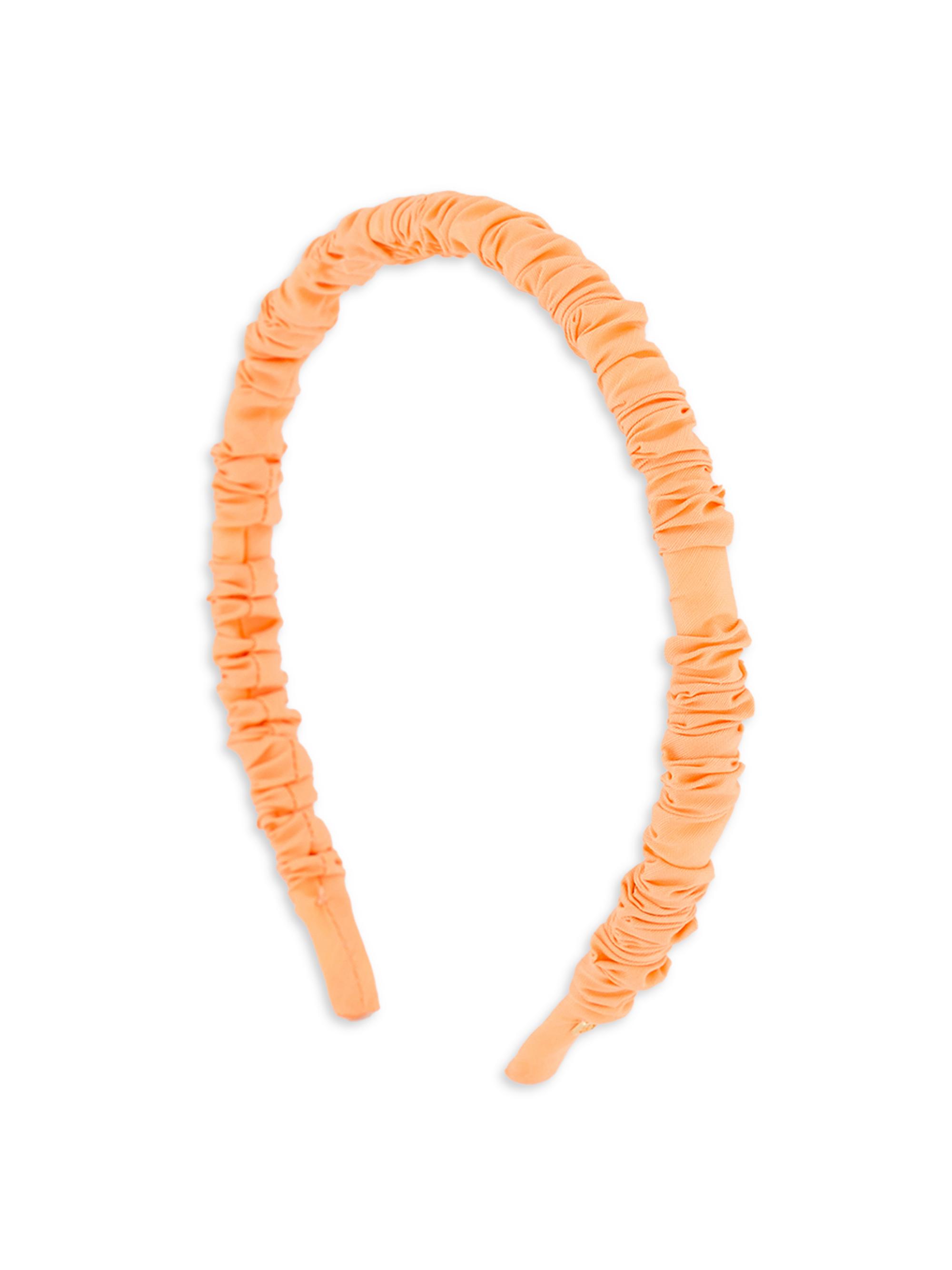 Alexandre de Paris Women's Positive Attitude Feu Follet Gathered Fabric Headband - Melon