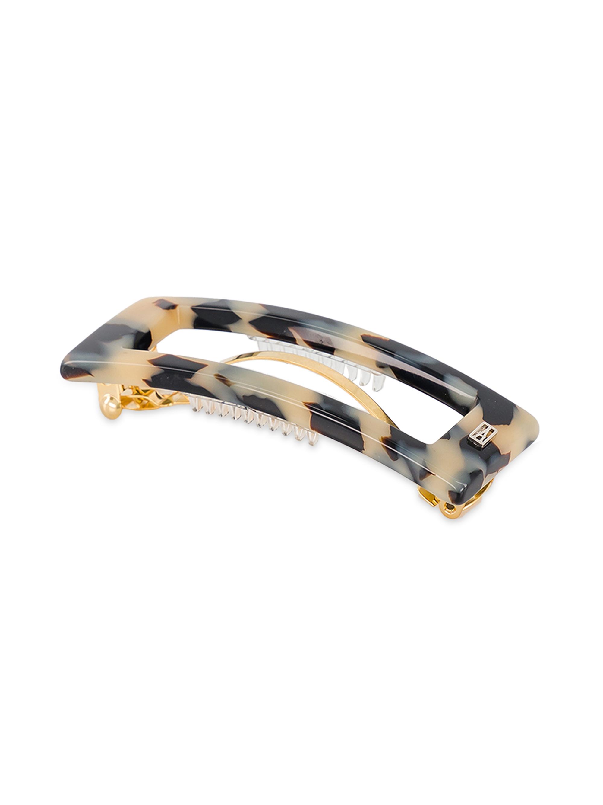Alexandre de Paris Women's Positive Attitude Imprévu Tortoiseshell Barrette - Albinos