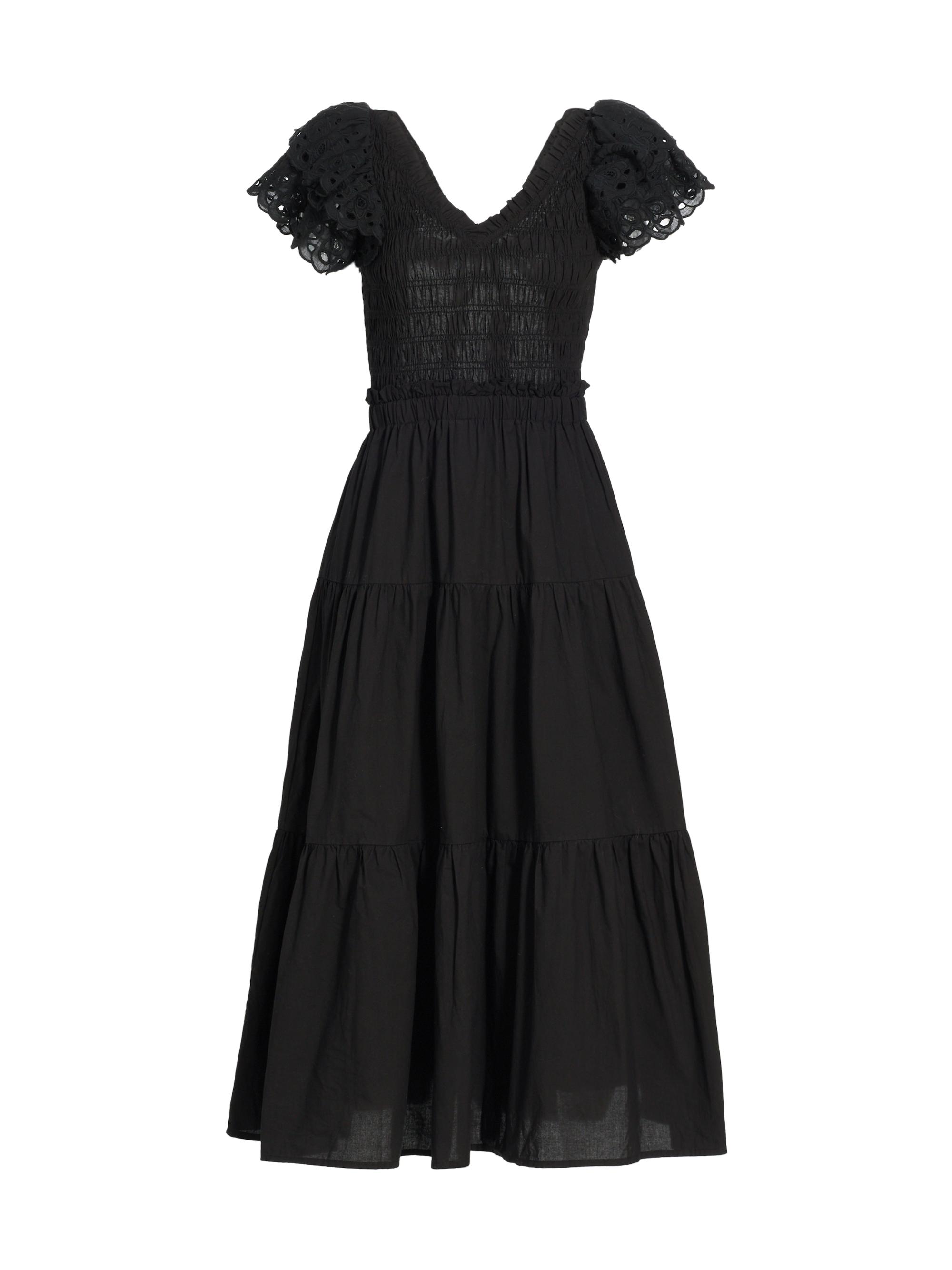 En Saison Women's Amaya Cotton Midi-Dress - Black