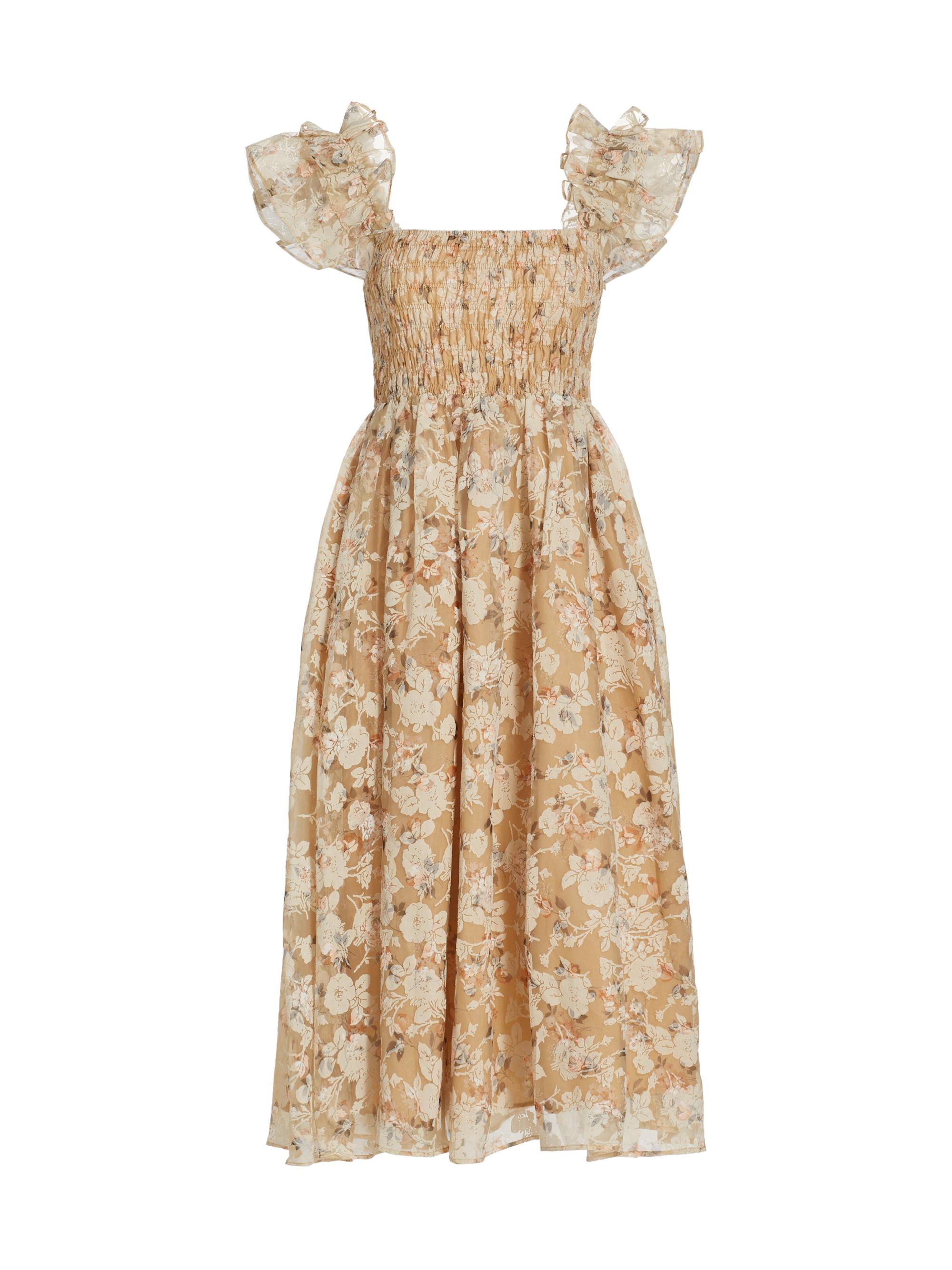 En Saison Chaumont Smocked Floral Midi-Dress | Saks Fifth Avenue