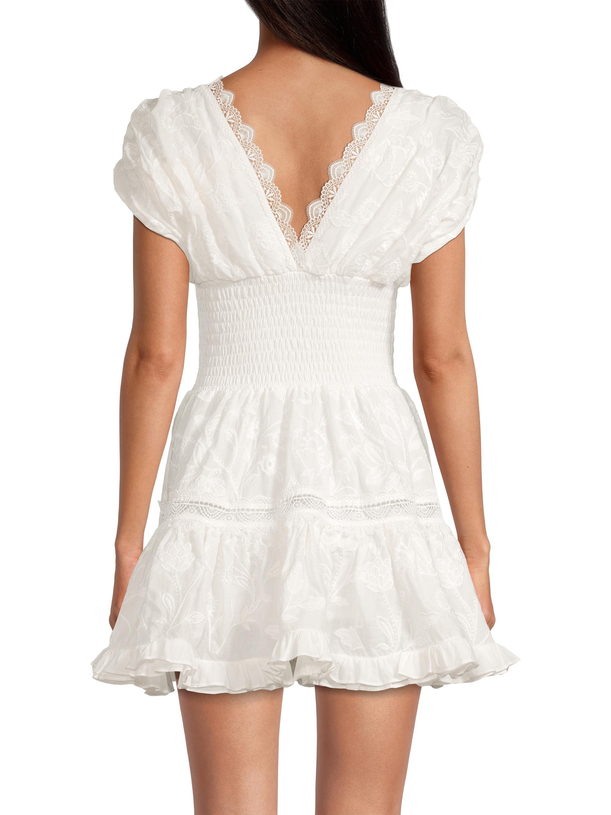 waimari stella embroidered dress WAIMARI ALICIA Black MINI DRESS - LUXURY BEACHWEAR main image 0