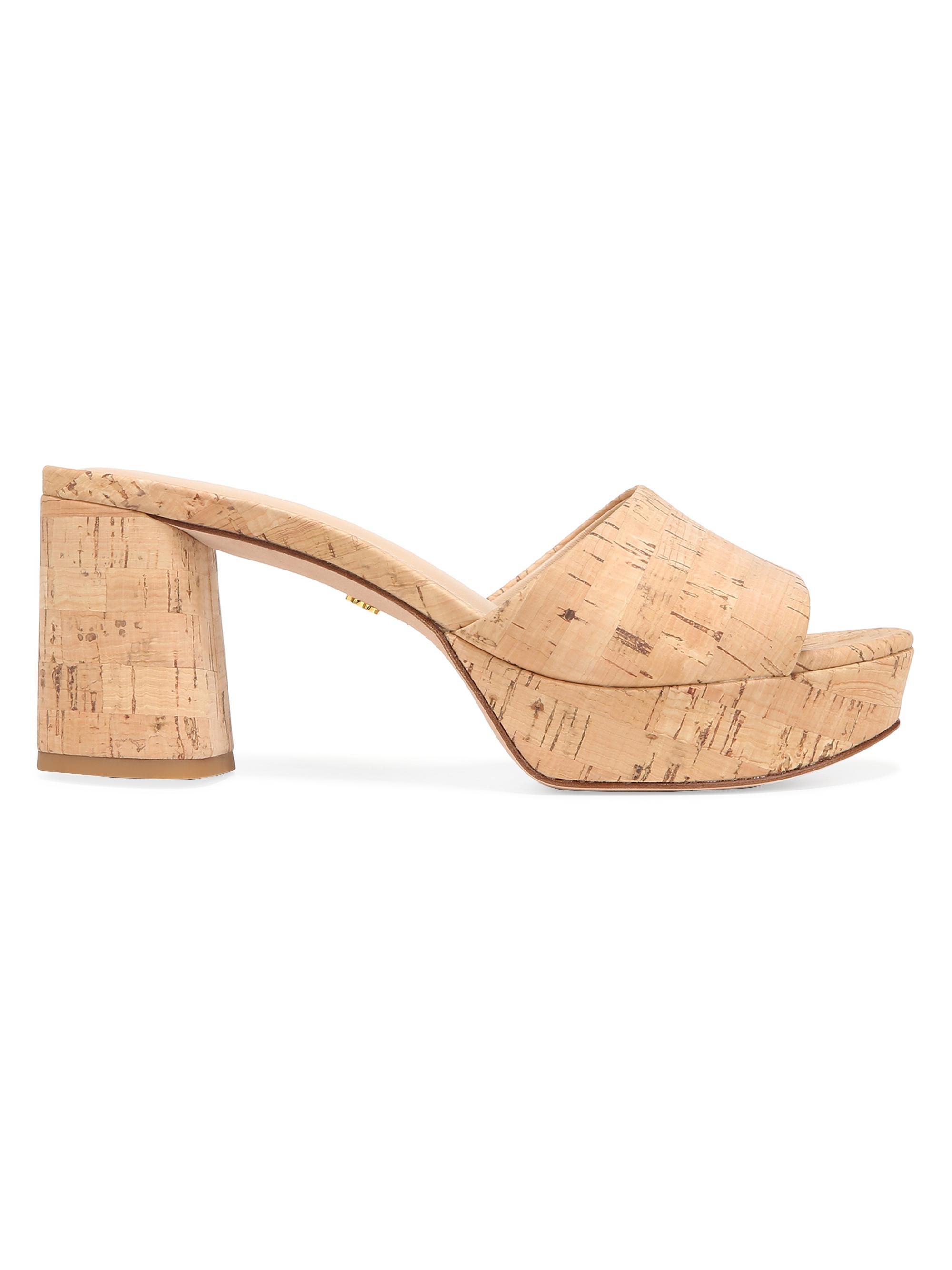Veronica Beard Women's Dali Platform Mule Sandals - Natural