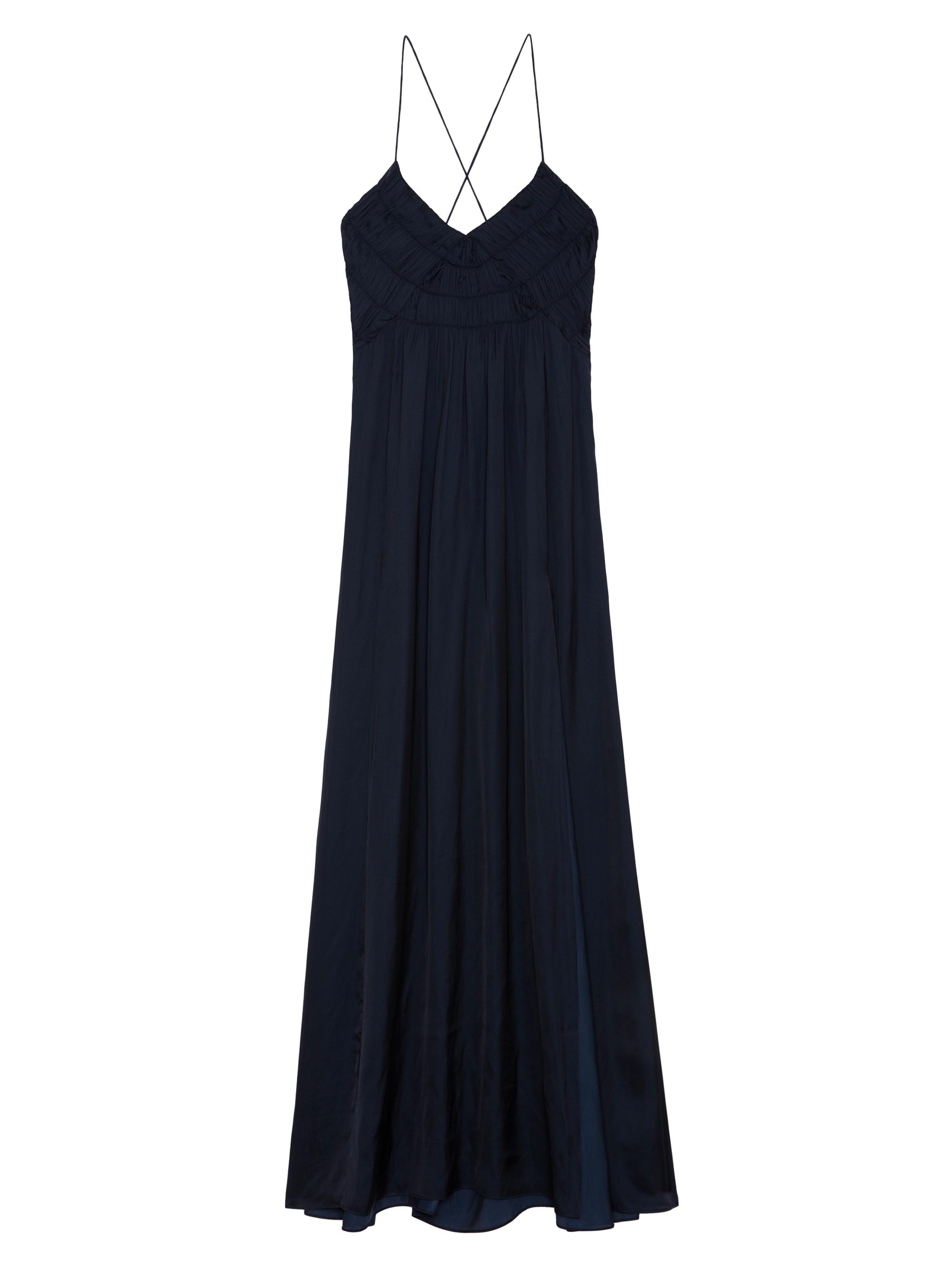 Zadig & Voltaire Women's Rayonne Satin Ombré Maxi Dress - Encre