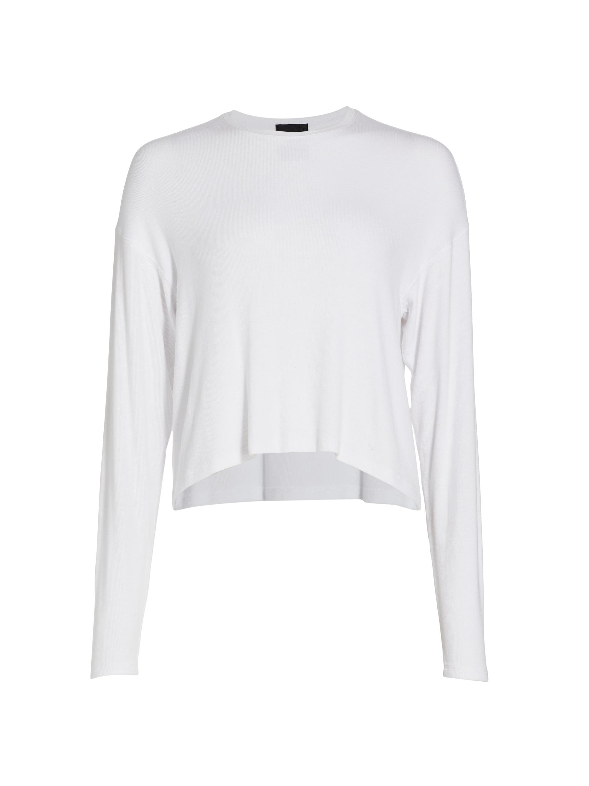 ATM Anthony Thomas Melillo Women's Boxy Modal Long-Sleeve Tee - White