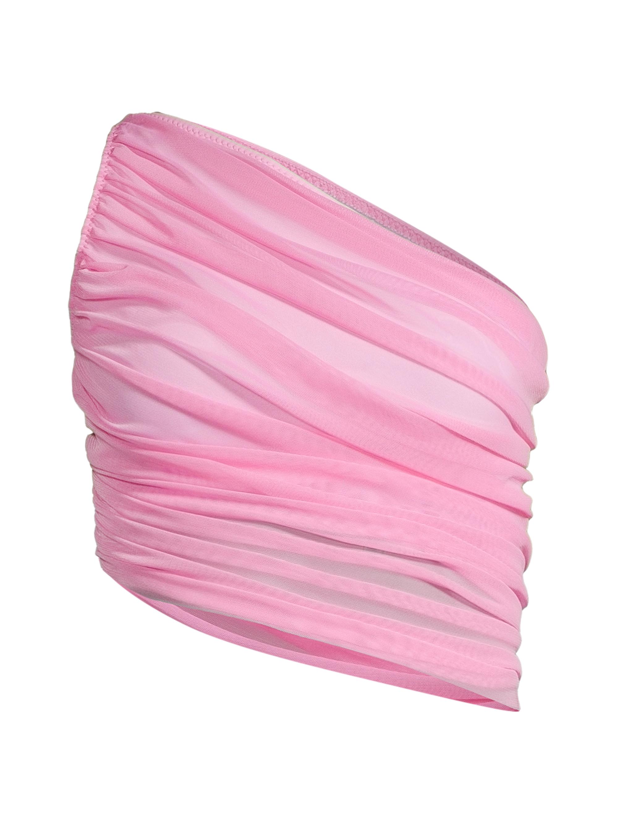 Norma Kamali Women's Diana One-Shoulder Bikini Top - Candy Pink