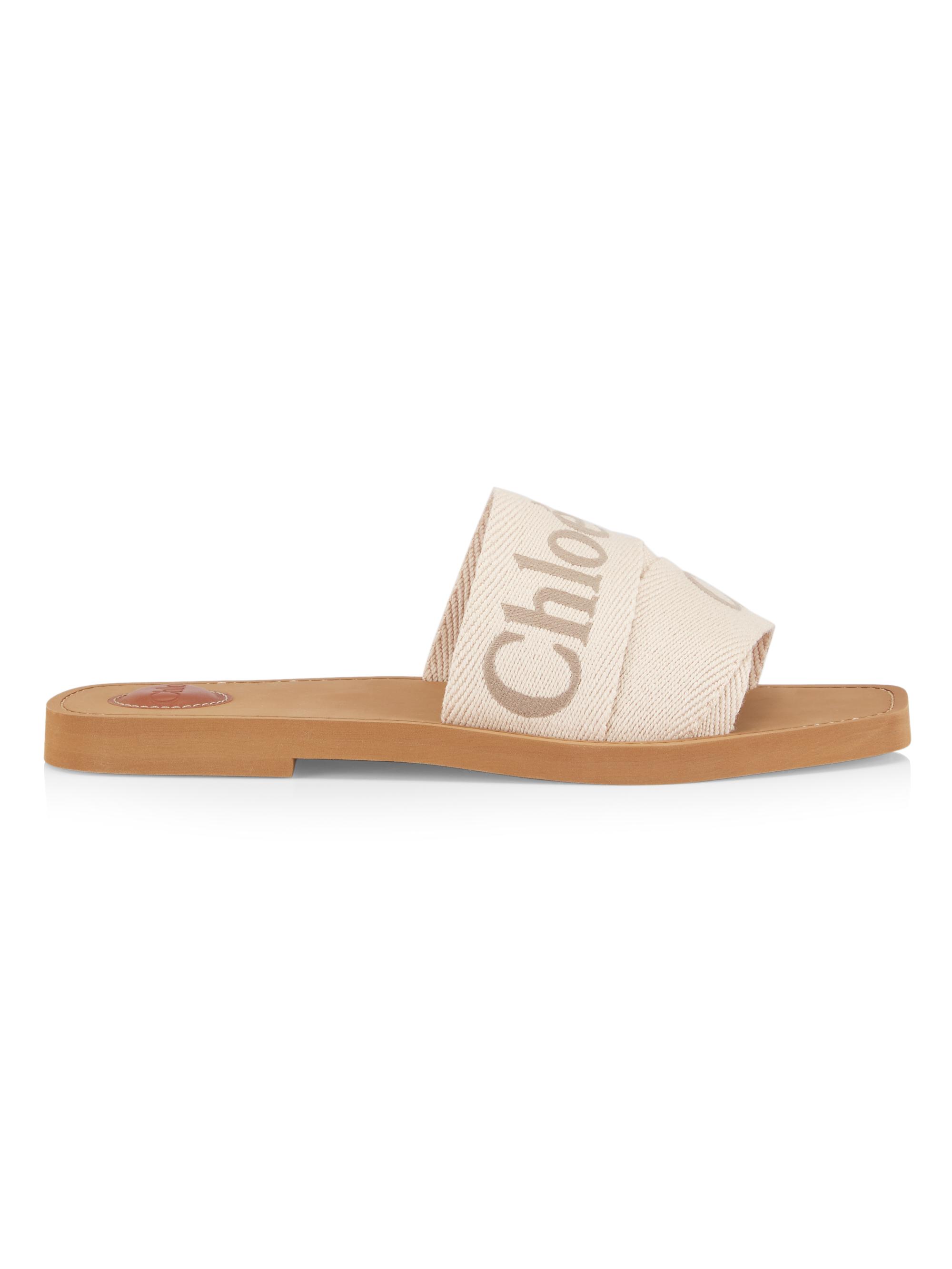 Chloé Woody Logo Slide Sandals | Saks Fifth Avenue