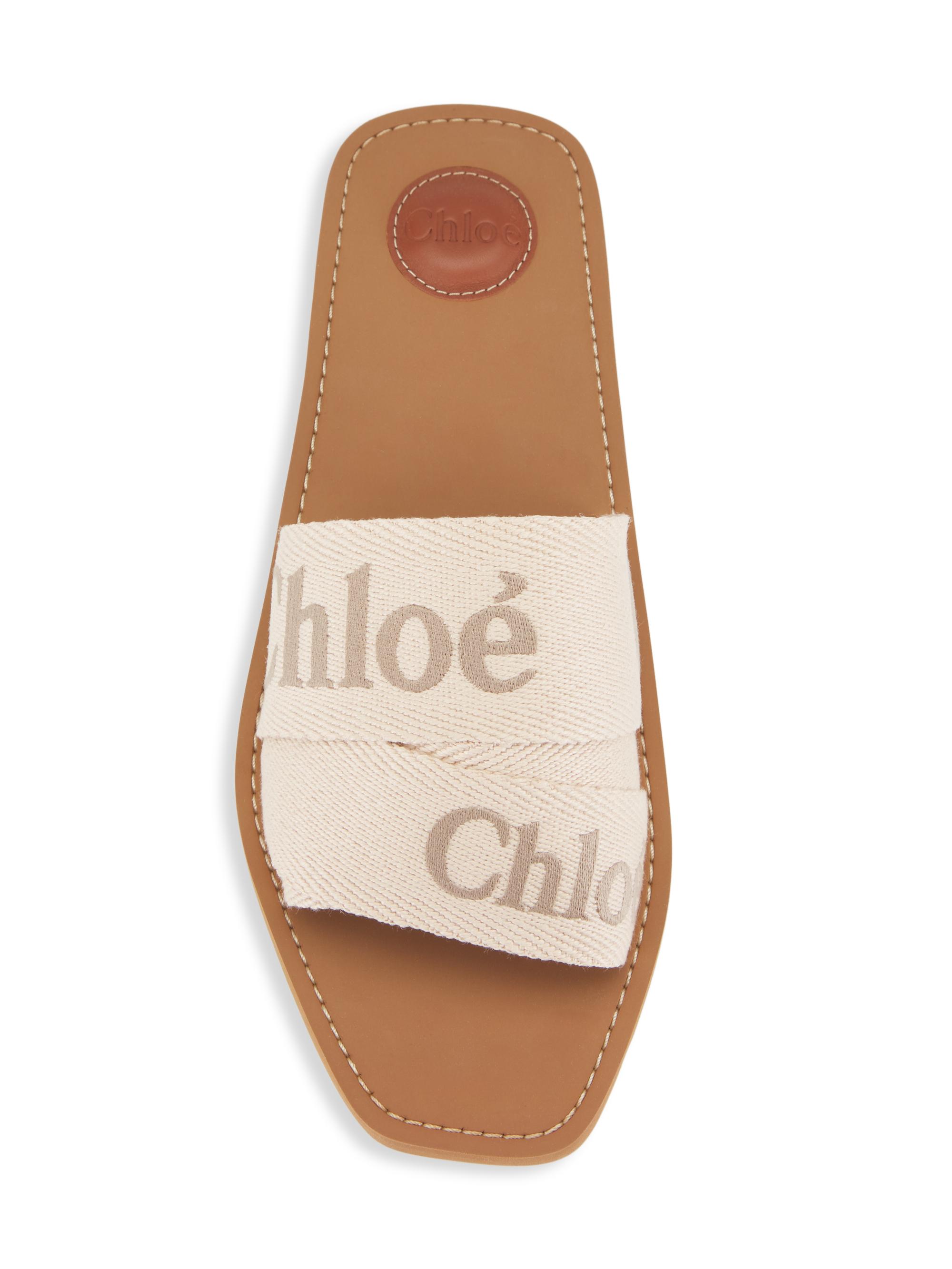 Chloé Woody Logo Slide Sandals | Saks Fifth Avenue