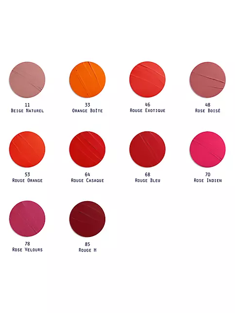 HERMES LIPSTICK SWATCH PARTY  Matte & Satin Collection 