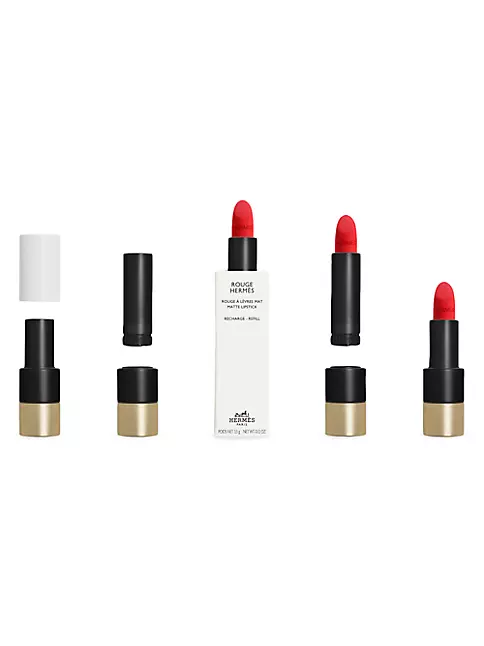 Hermes, Makeup, Rouge Hermes Matte Lipstick Rouge Casaque Sample Size Set  Of 3