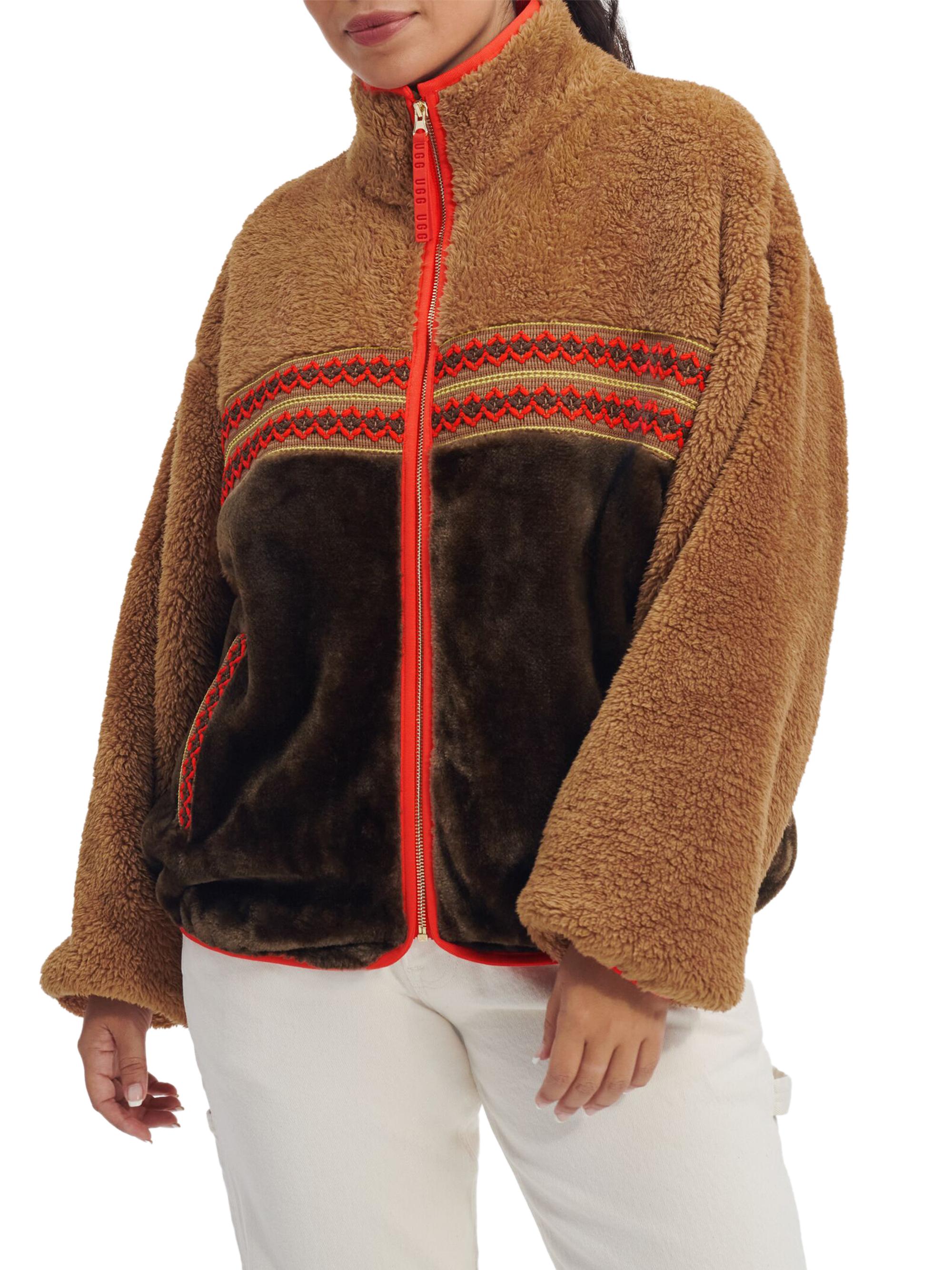 UGG Sherpa & Faux Fur Marlene Jacket | Saks Fifth Avenue
