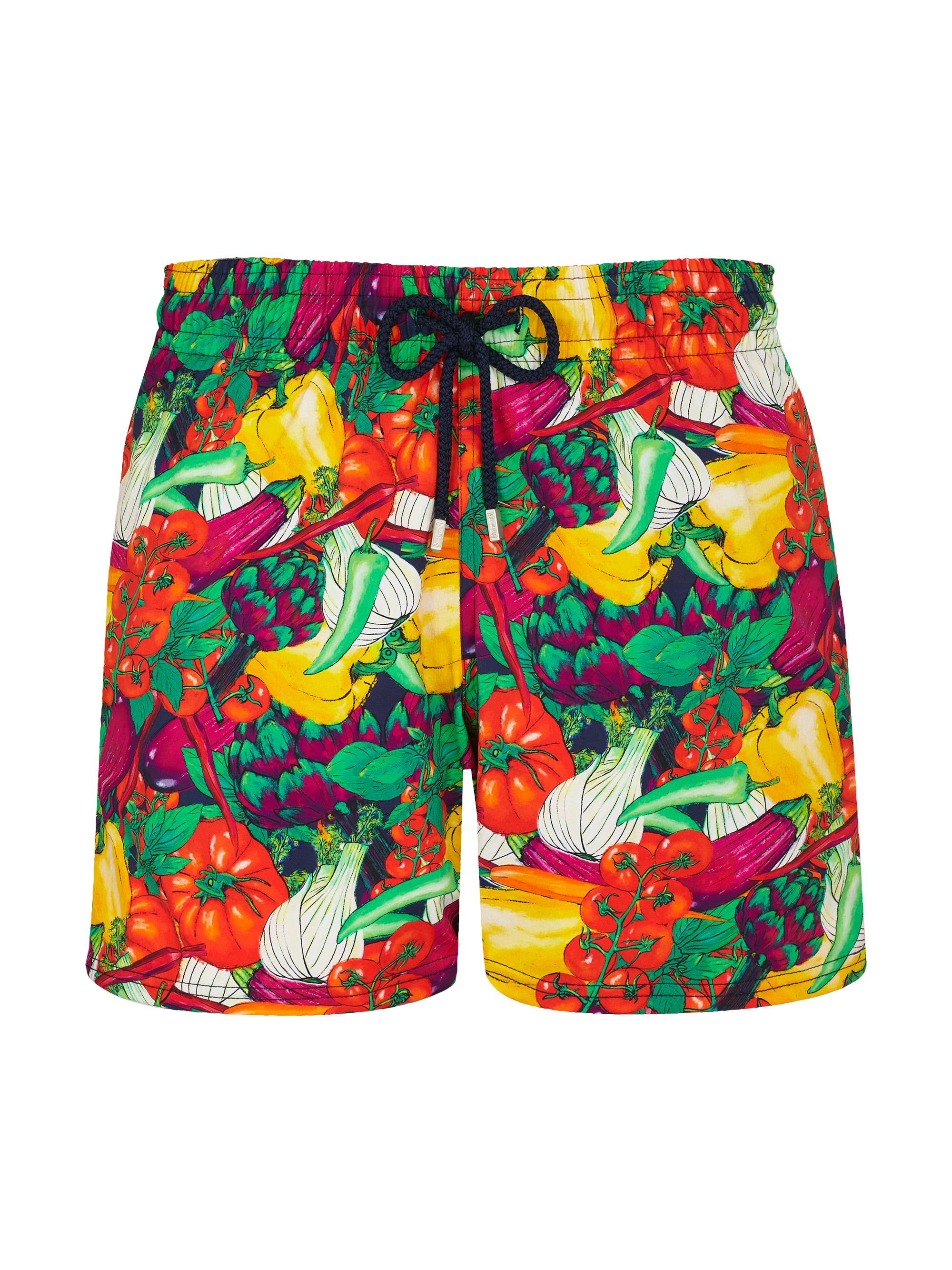 Vilebrequin Men's March Printed Swim Shorts - Bleu Marine