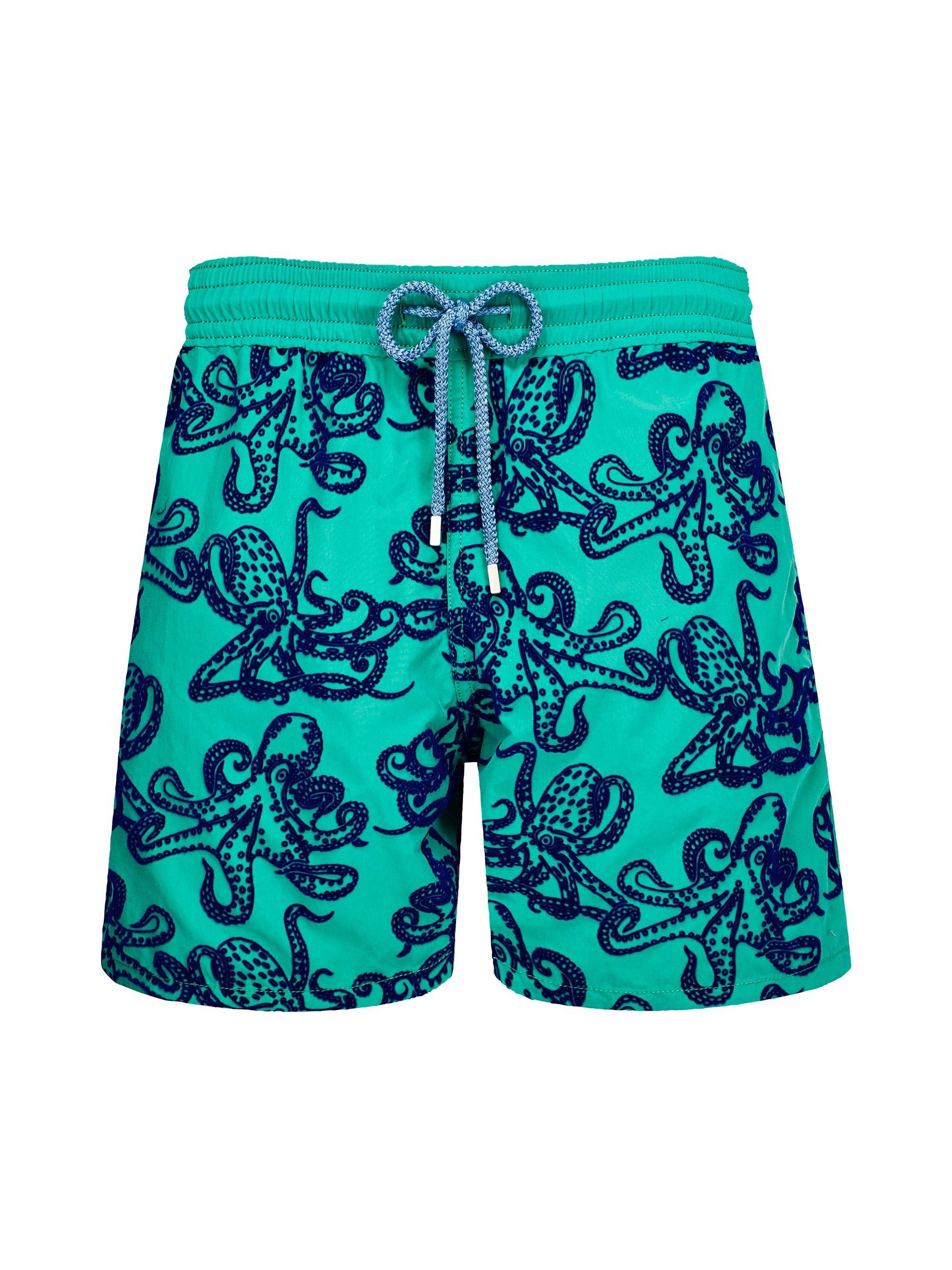 Vilebrequin Men's Flock Poulpes Swim Shorts - Emeraude