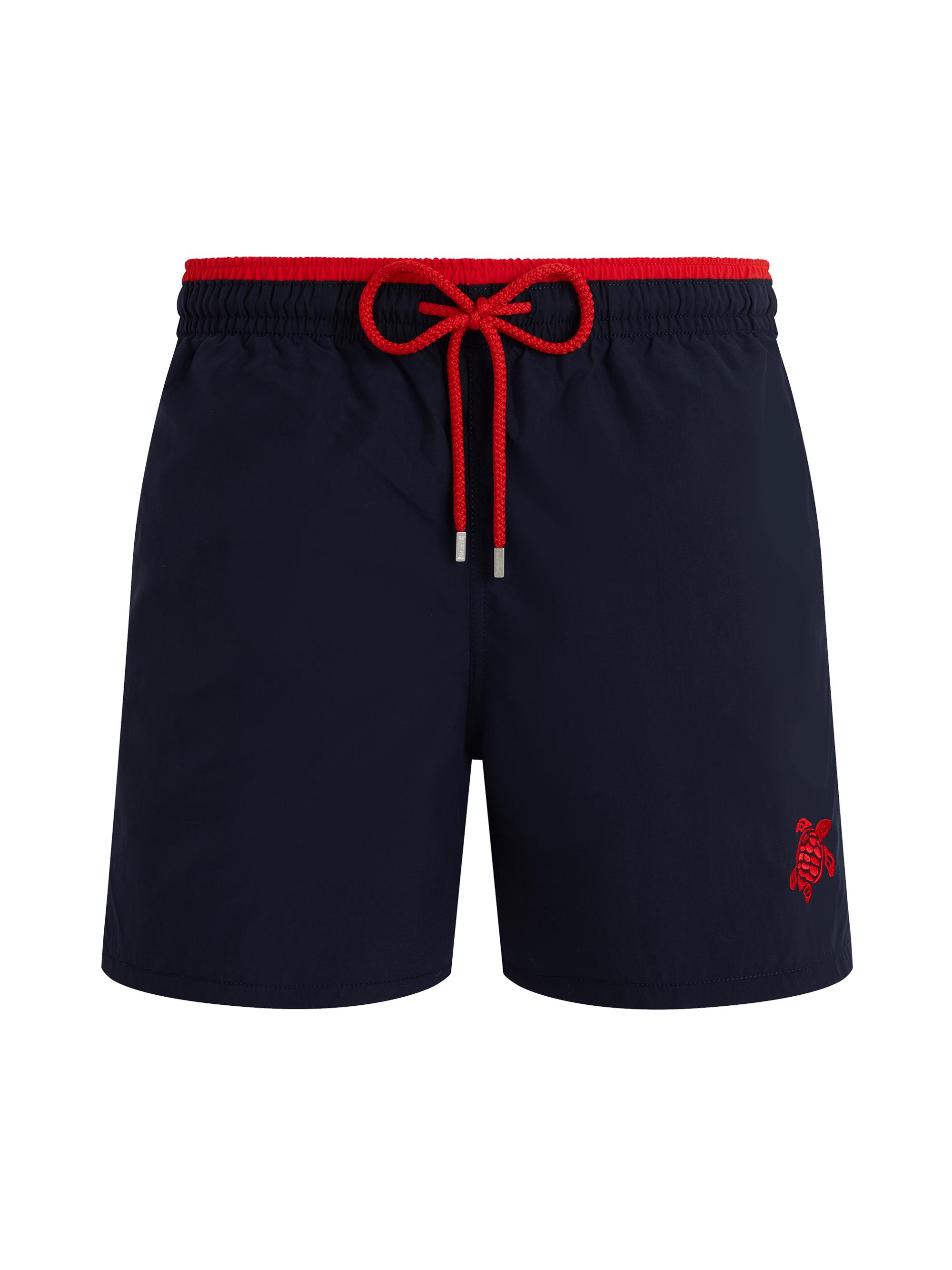Vilebrequin Men's Unis Swim Shorts - Marine Rouge