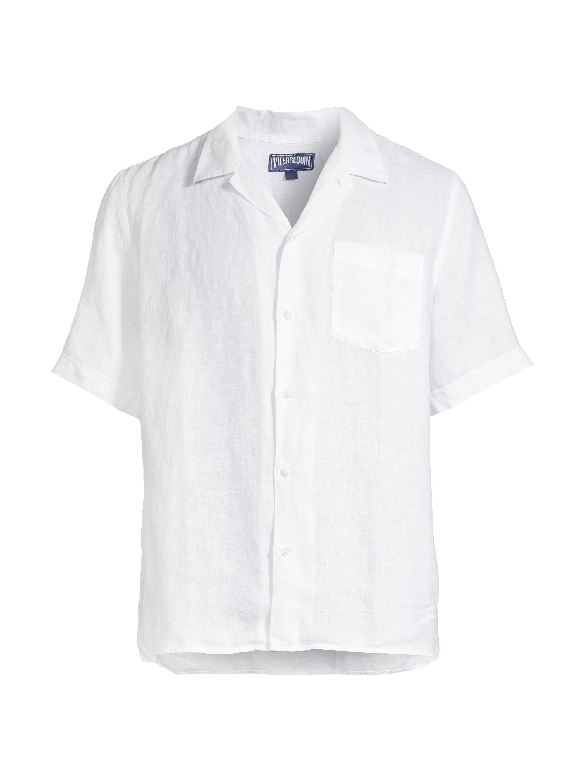 Vilebrequin Men's Charli Linen Shirt - White | Thumbnail 7