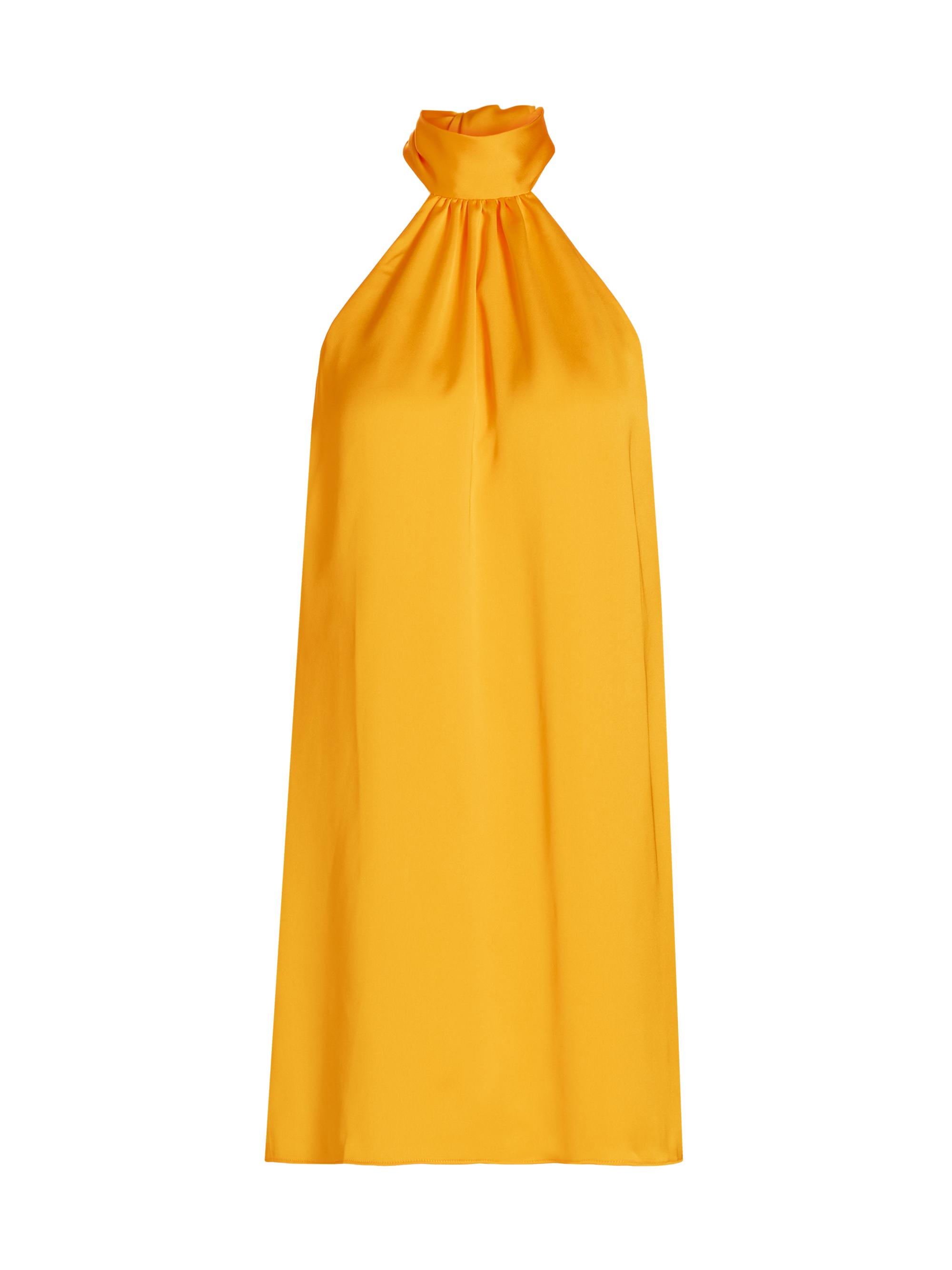 Ramy Brook Women's Sam High-Neck Minidress - Bright Lemon