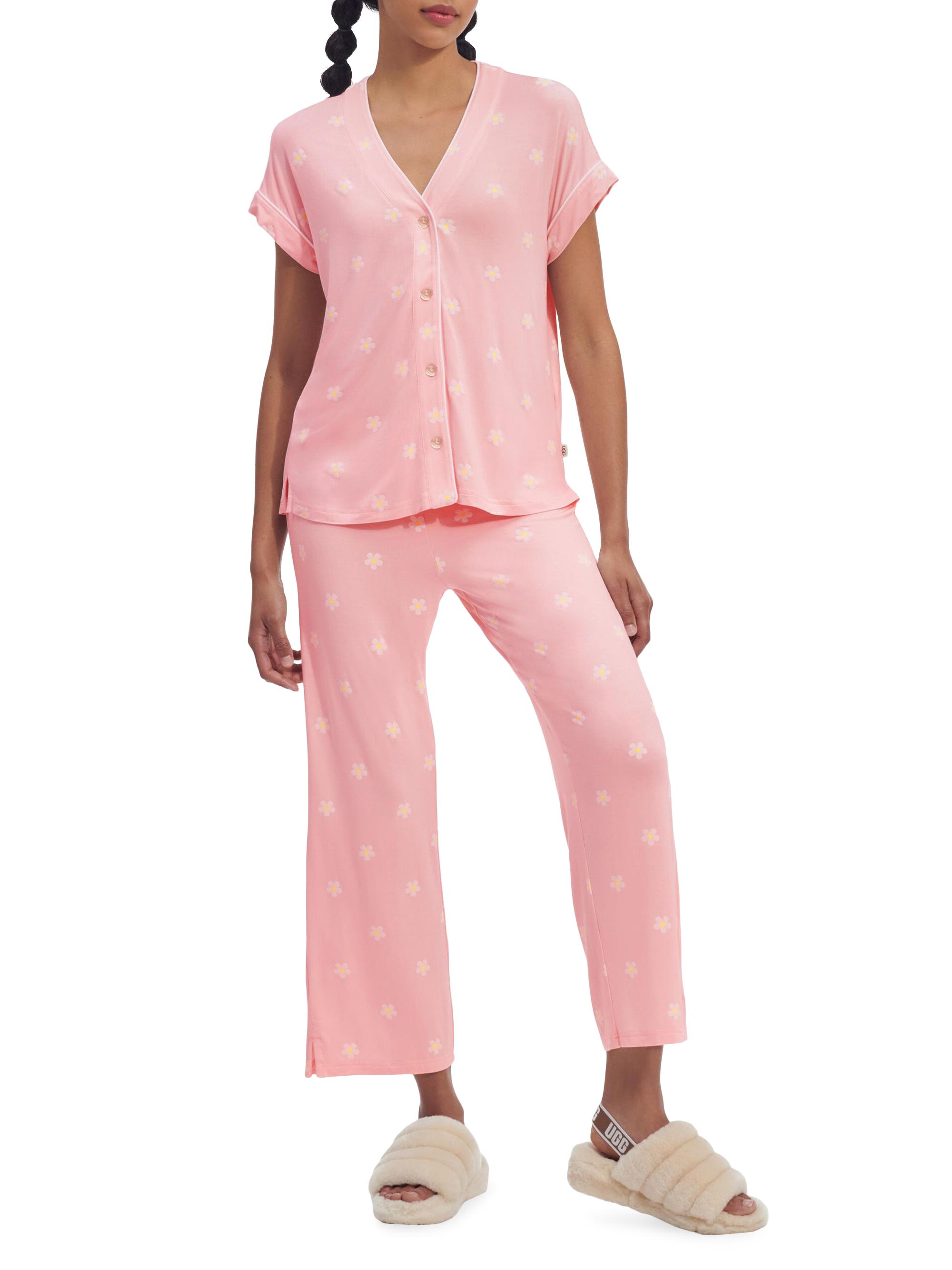 UGG Women's Ecovero Jersey Addi Pajama Set - Lotus Daisy