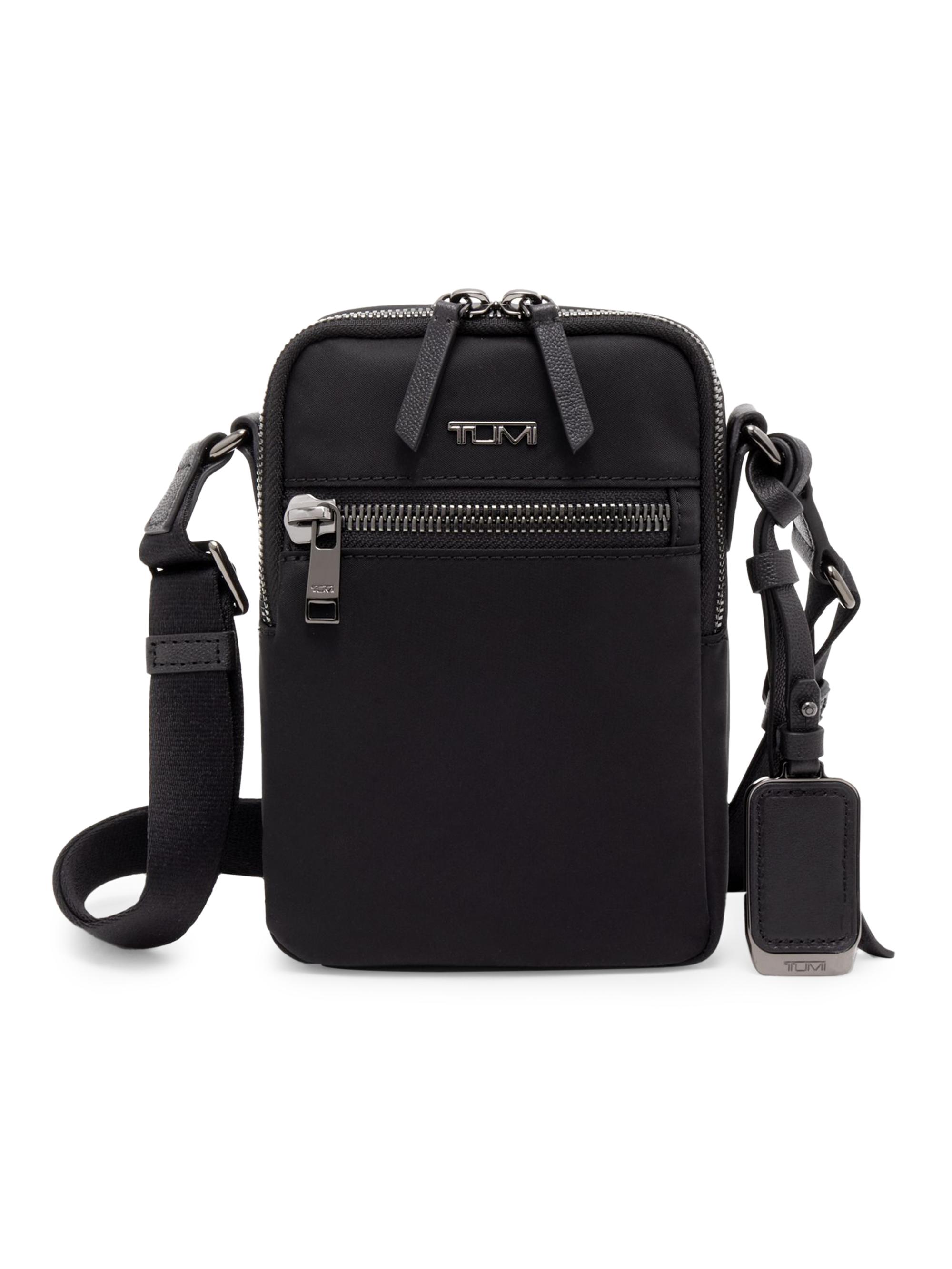 TUMI Men's Voyageur Persia Crossbody Bag - Black Gun Metal