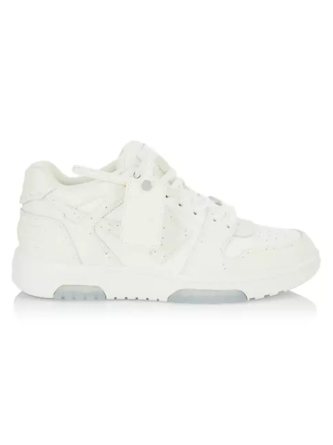 Shop Off-White Ooo Sartorial Leather Low-Top Sneakers