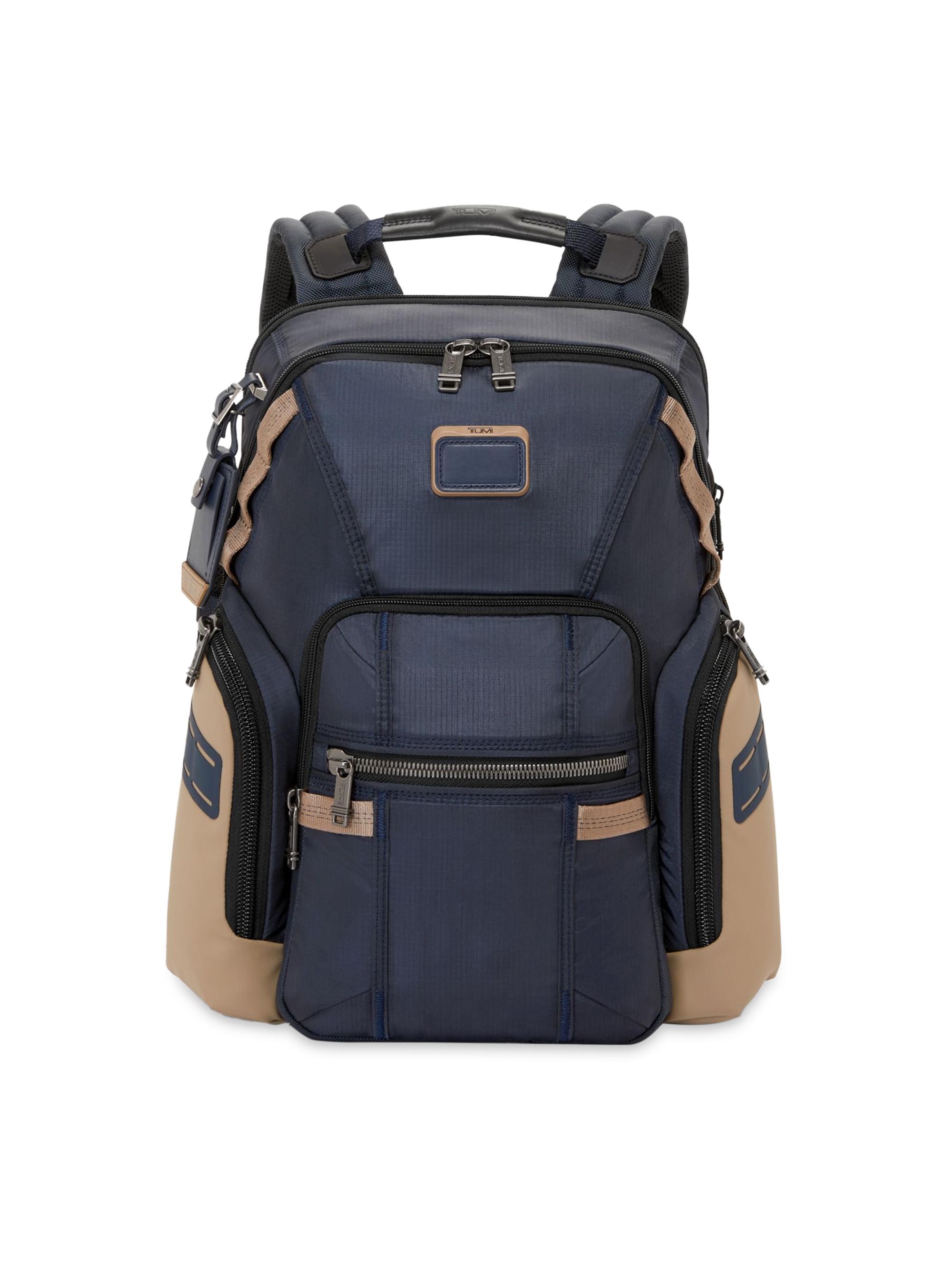 TUMI Men's Alpha Bravo Navigation Backpack - Midnight Navy Khaki