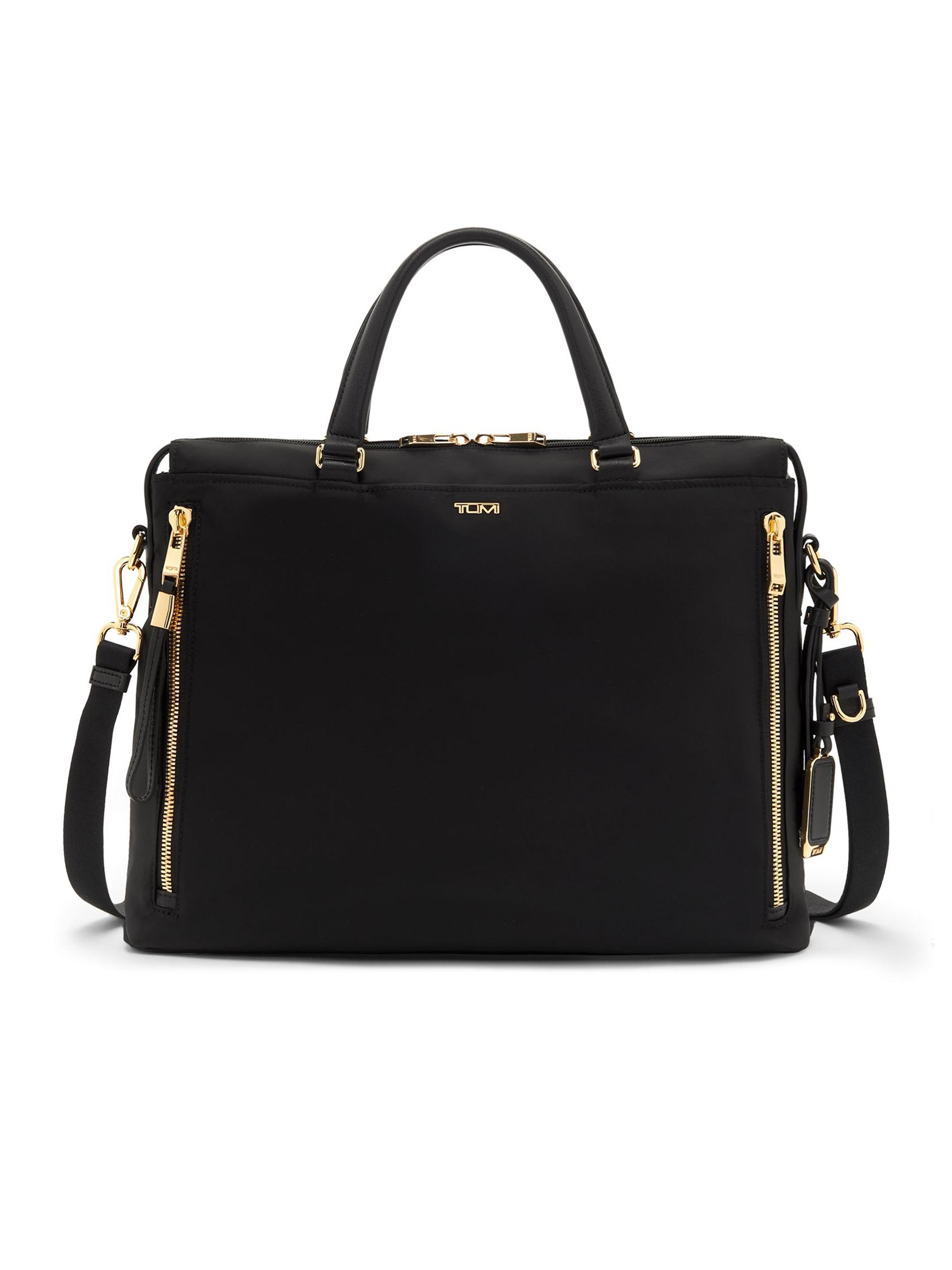 TUMI Men's Voyageur Kendallville Briefcase - Black Gold