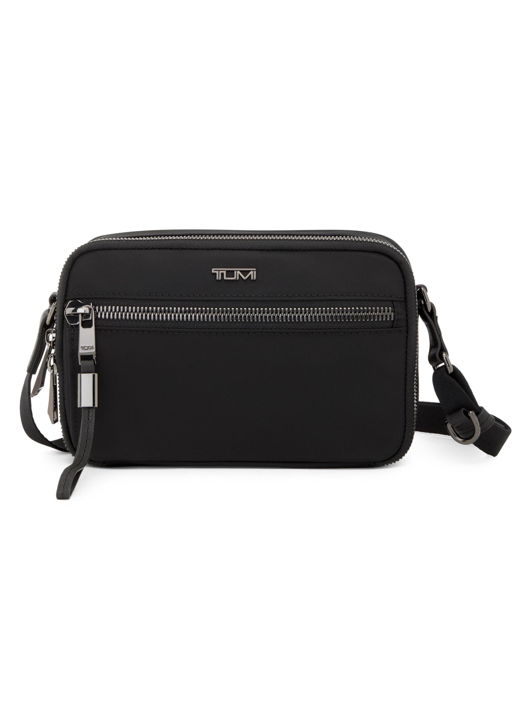TUMI Men's Voyageur Langley Crossbody - Black Gun Metal
