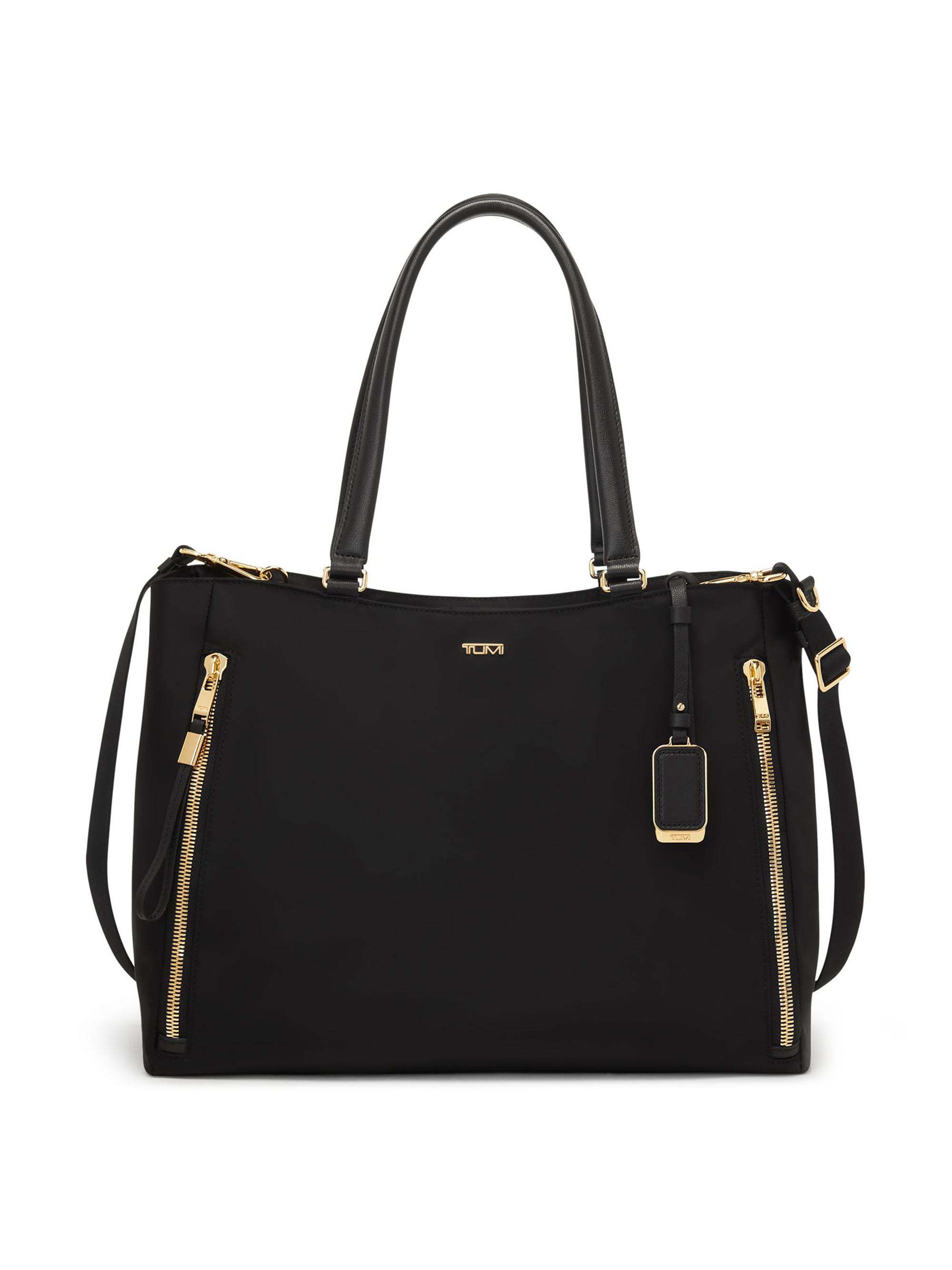 TUMI Men's Voyageur Valetta  Tote - Black Gold
