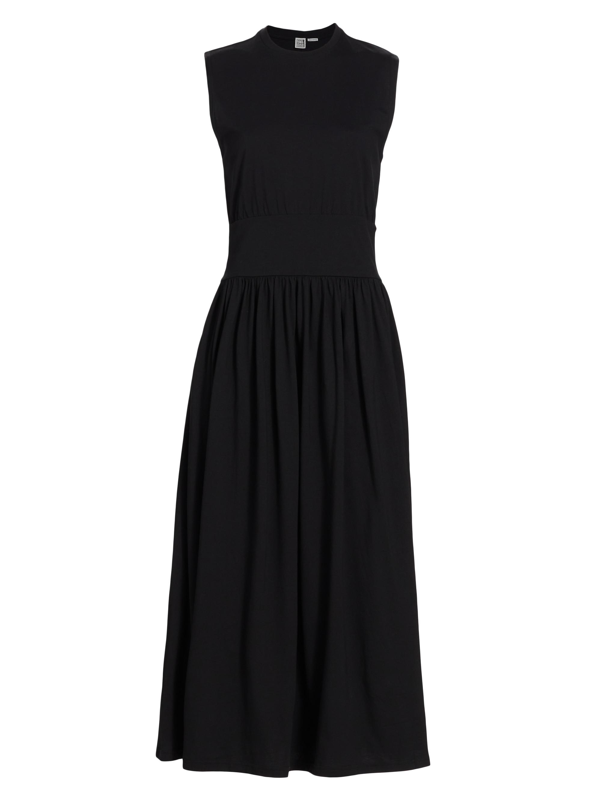 Toteme Women's Sleeveless Cotton Midi-Dress - Black