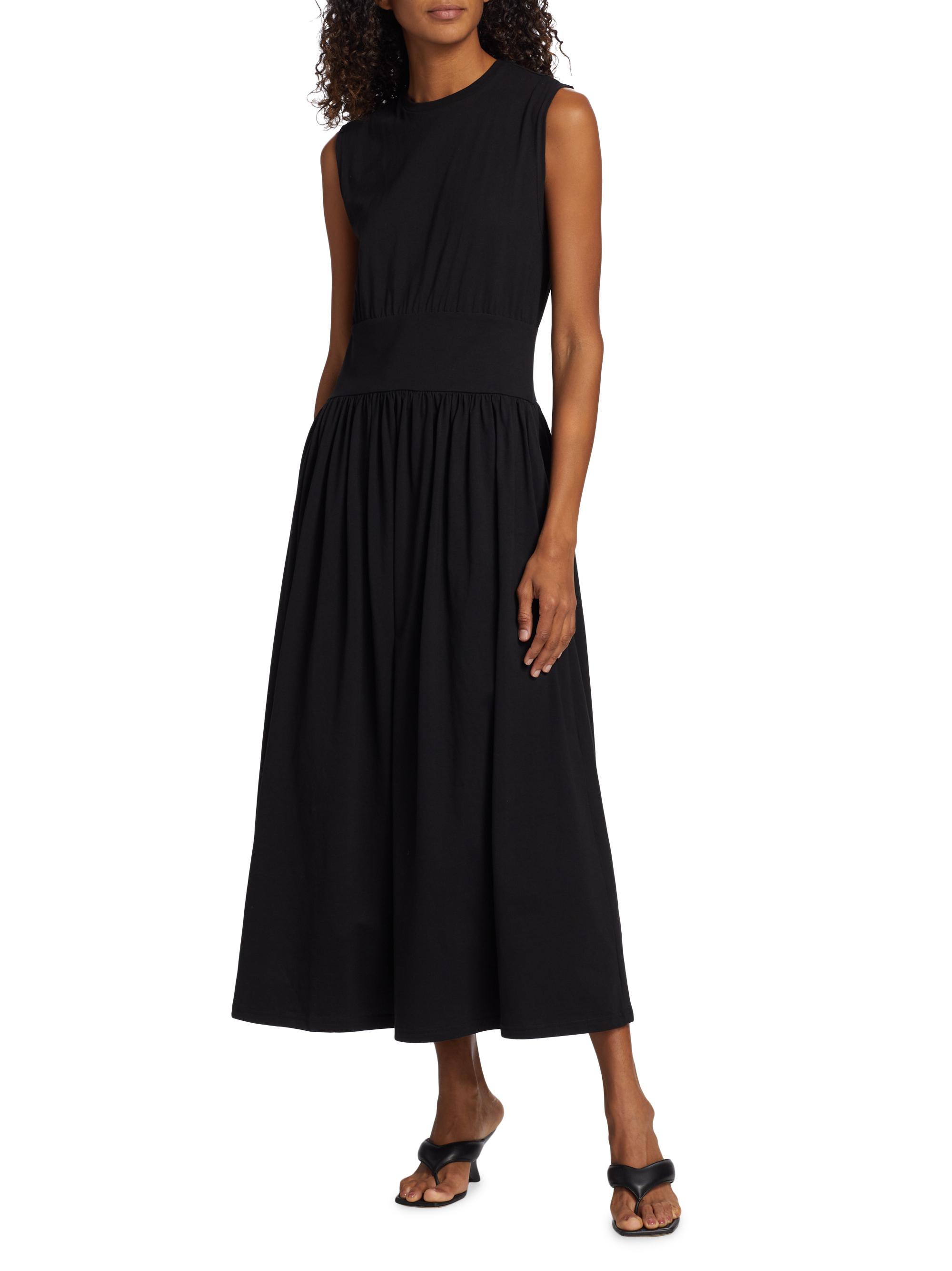 toteme sleeveless cotton dress Sleeveless cotton tee dress off white