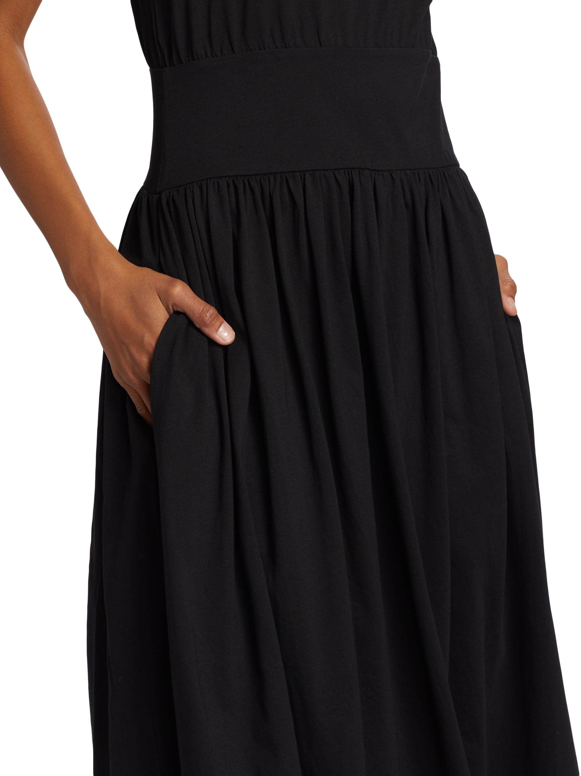 Toteme Sleeveless Cotton Midi-Dress | Saks Fifth Avenue