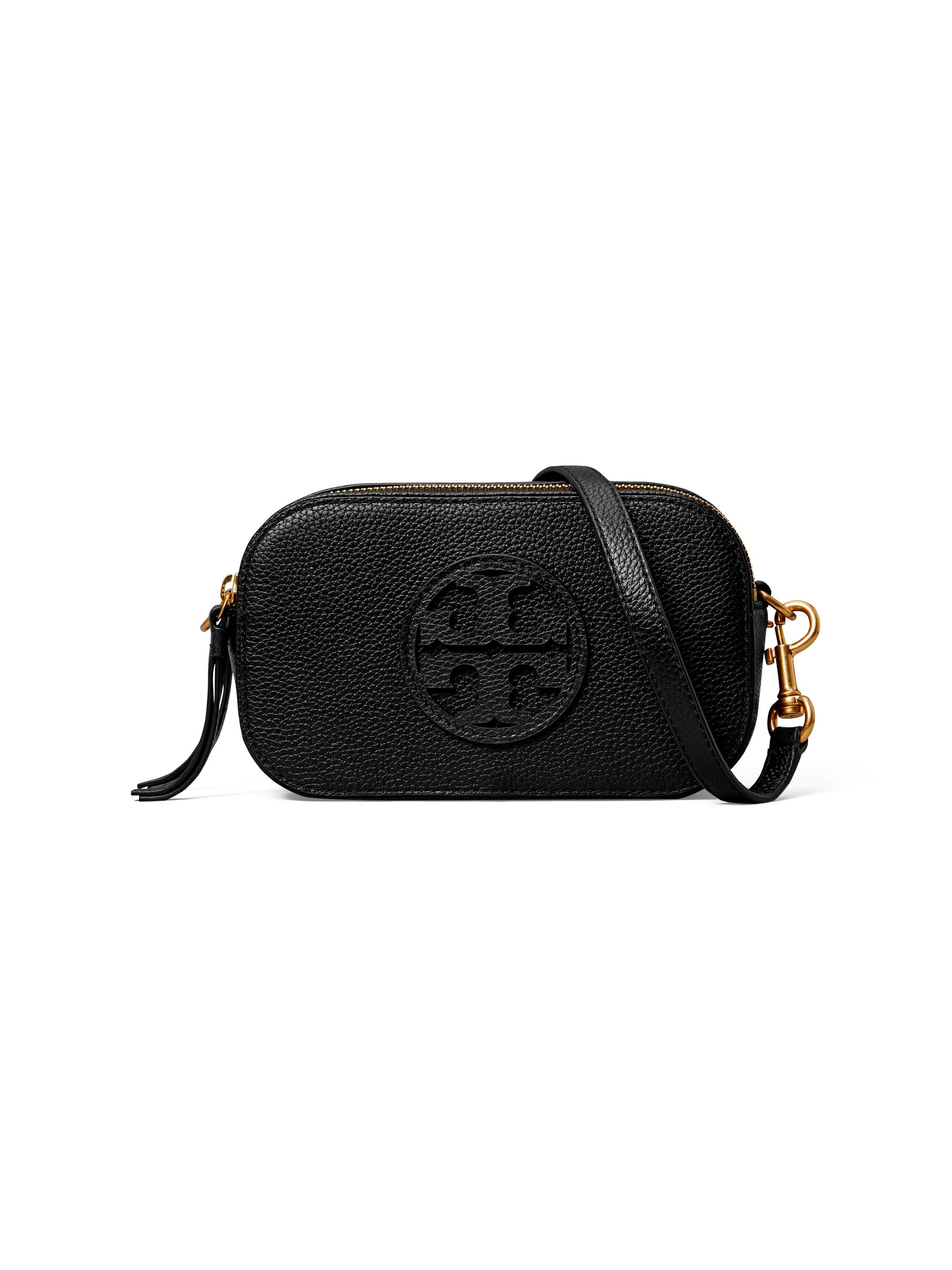 Tory Burch Women's Mini Miller Leather Crossbody Bag - Black