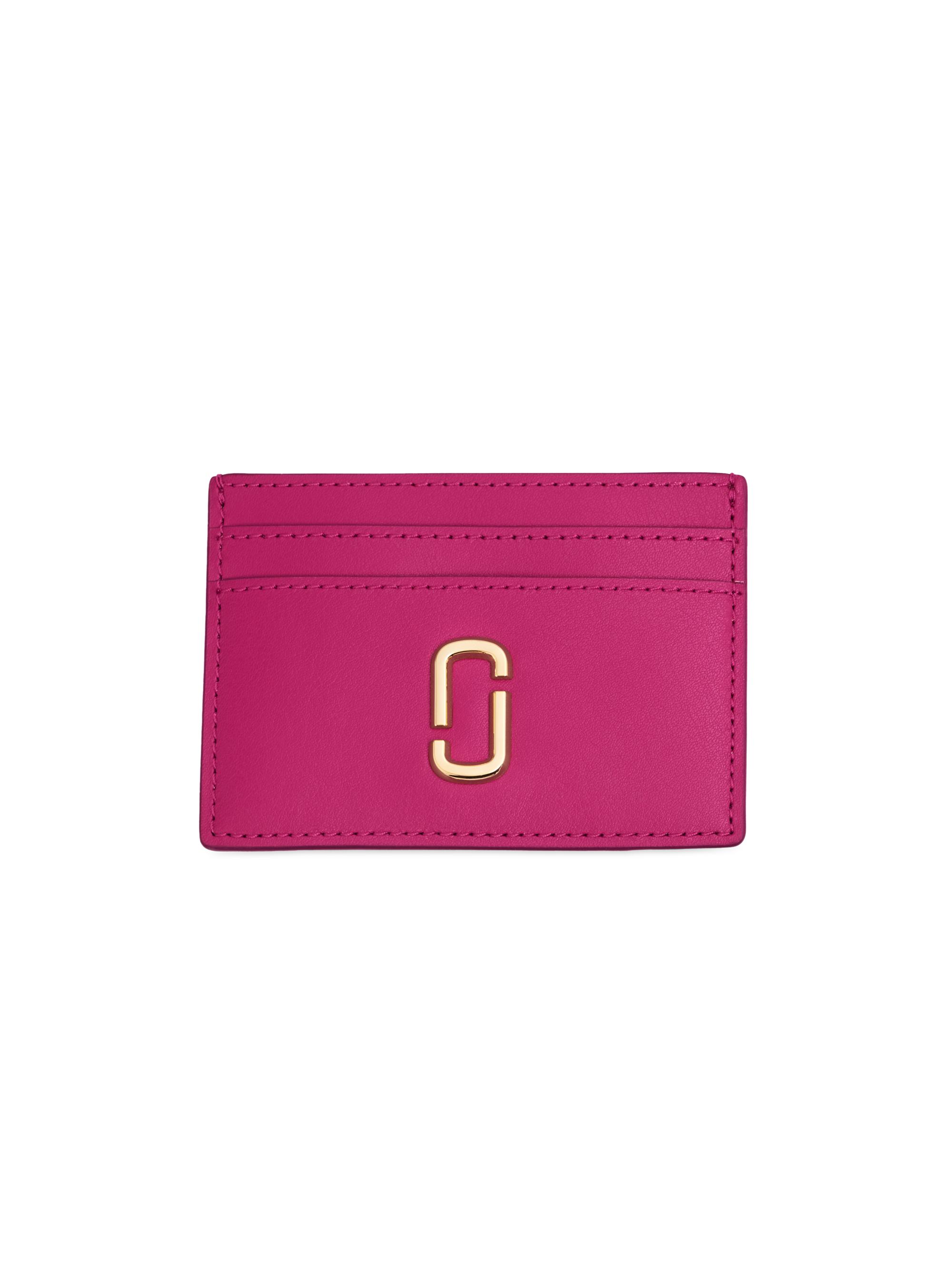 Marc Jacobs Women's The J Marc Leather Card Case - Lipstick Pink